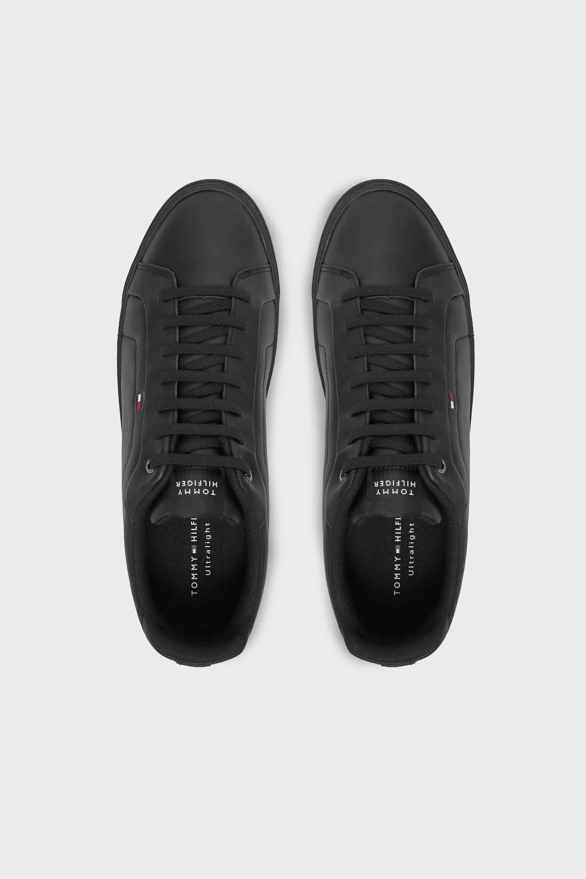 Tommy Hilfiger Deri Logolu Sneaker Erkek Ayakkabı FM0FM05678 BDS SİYAH - 3