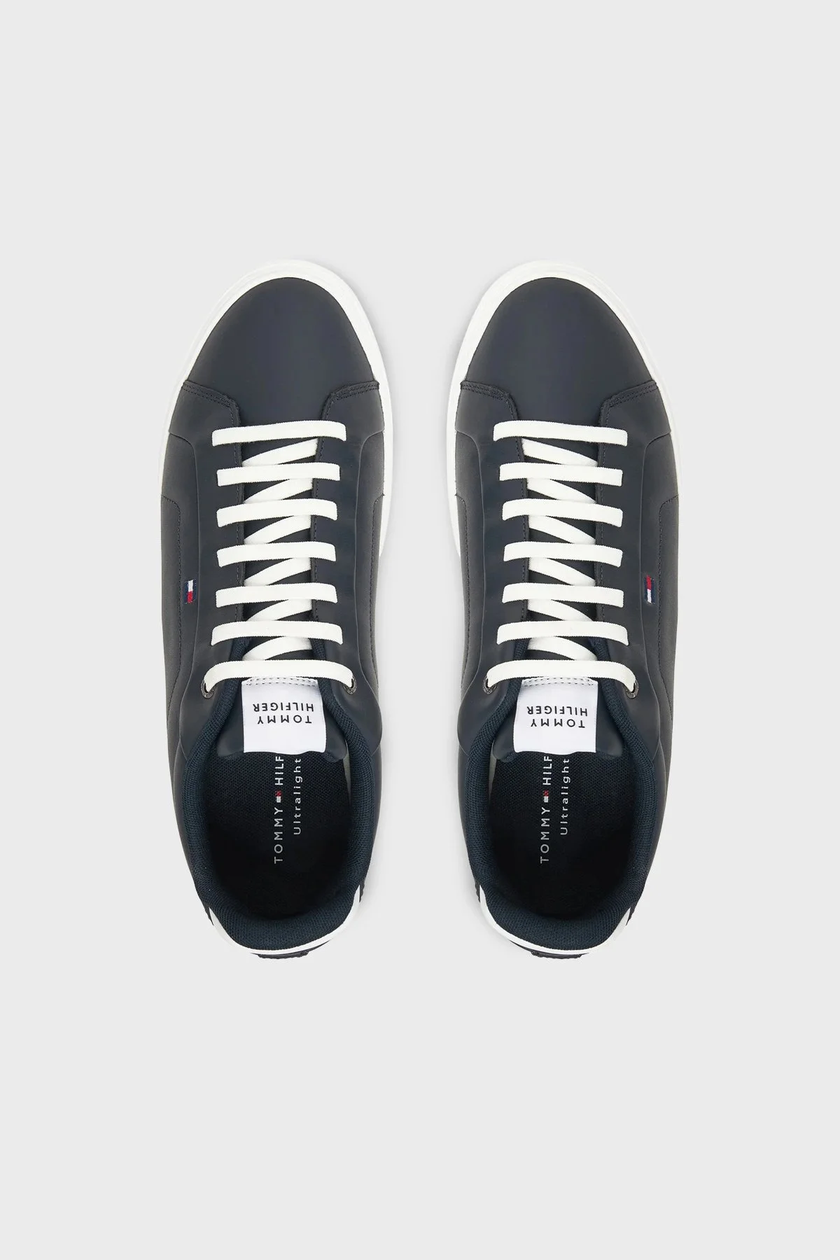 Tommy Hilfiger Deri Logolu Sneaker Erkek Ayakkabı FM0FM05678 DW5 LACİVERT - 3