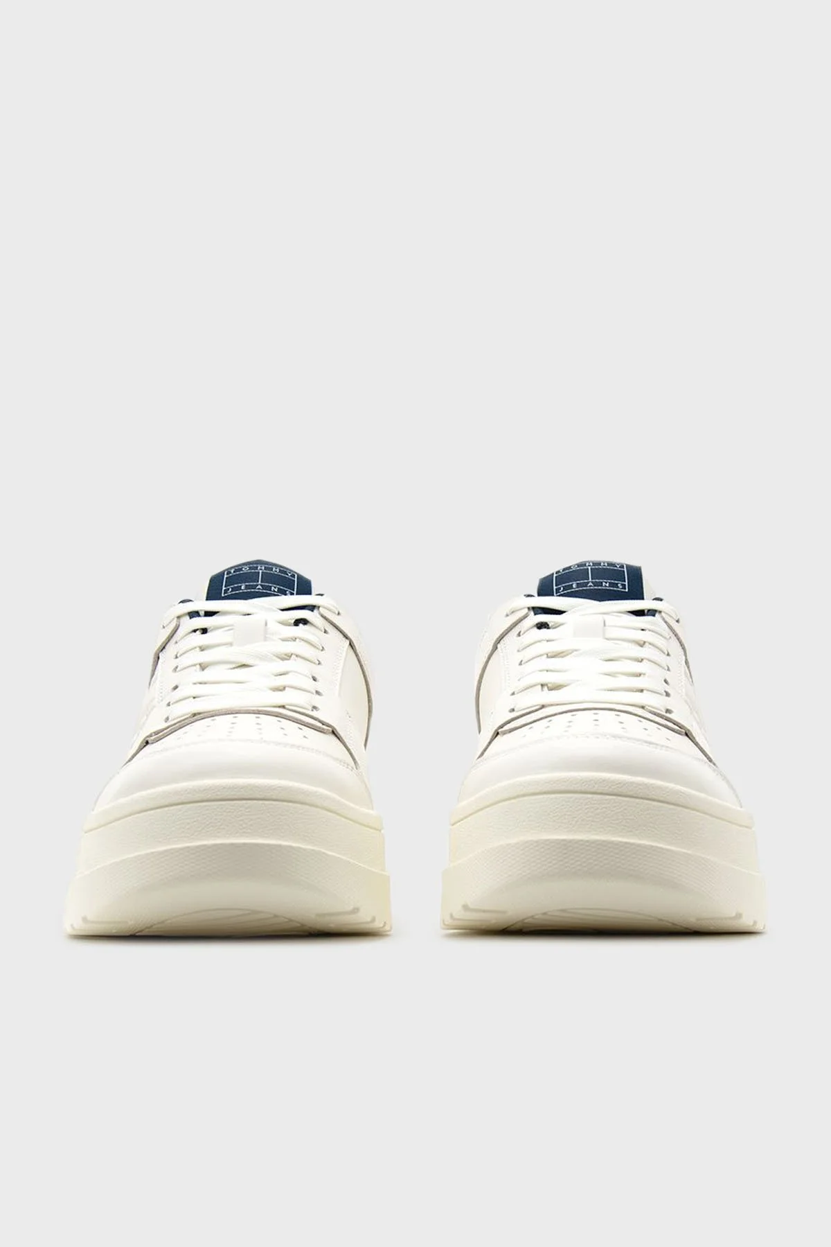 Tommy Hilfiger Deri Platform Sneaker Kadın Ayakkabı EN0EN02592 YBI BEYAZ - 3