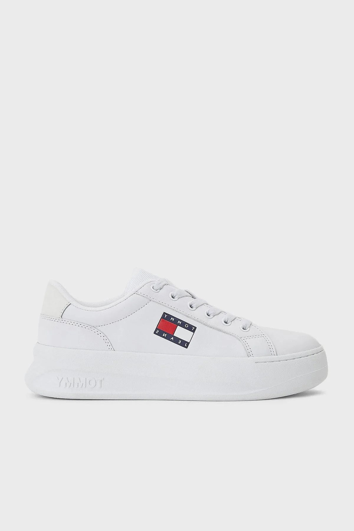 Tommy Hilfiger Deri Sneaker Bayan Ayakkabı EN0EN01786 YBR BEYAZ - 1