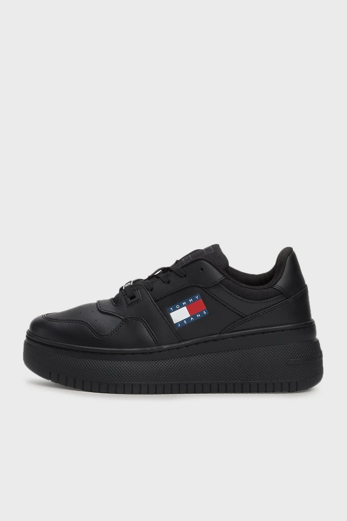 Tommy Hilfiger Deri Sneaker Bayan Ayakkabı EN0EN02506 BDS SİYAH - 3