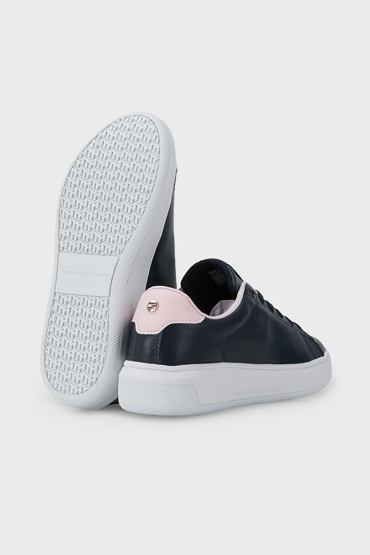 Tommy Hilfiger Deri Sneaker Bayan Ayakkabı FW0FW06351 DW5 LACİVERT - 4