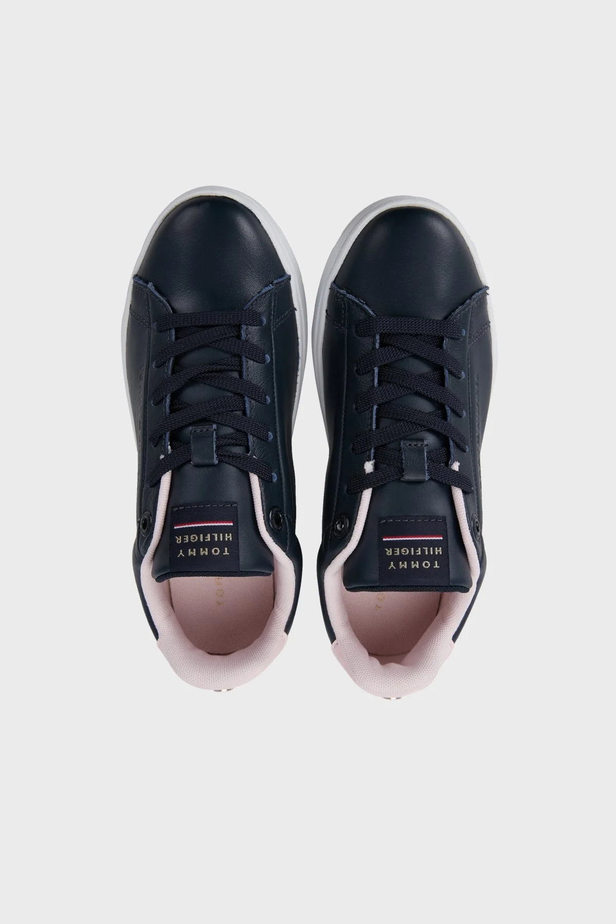 Tommy Hilfiger Deri Sneaker Bayan Ayakkabı FW0FW06351 DW5 LACİVERT - 5