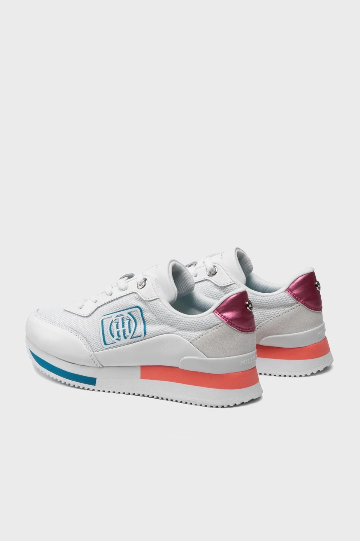 Tommy Hilfiger Deri Sneaker Bayan Ayakkabı FW0FW06459 XKL BEYAZ - 4