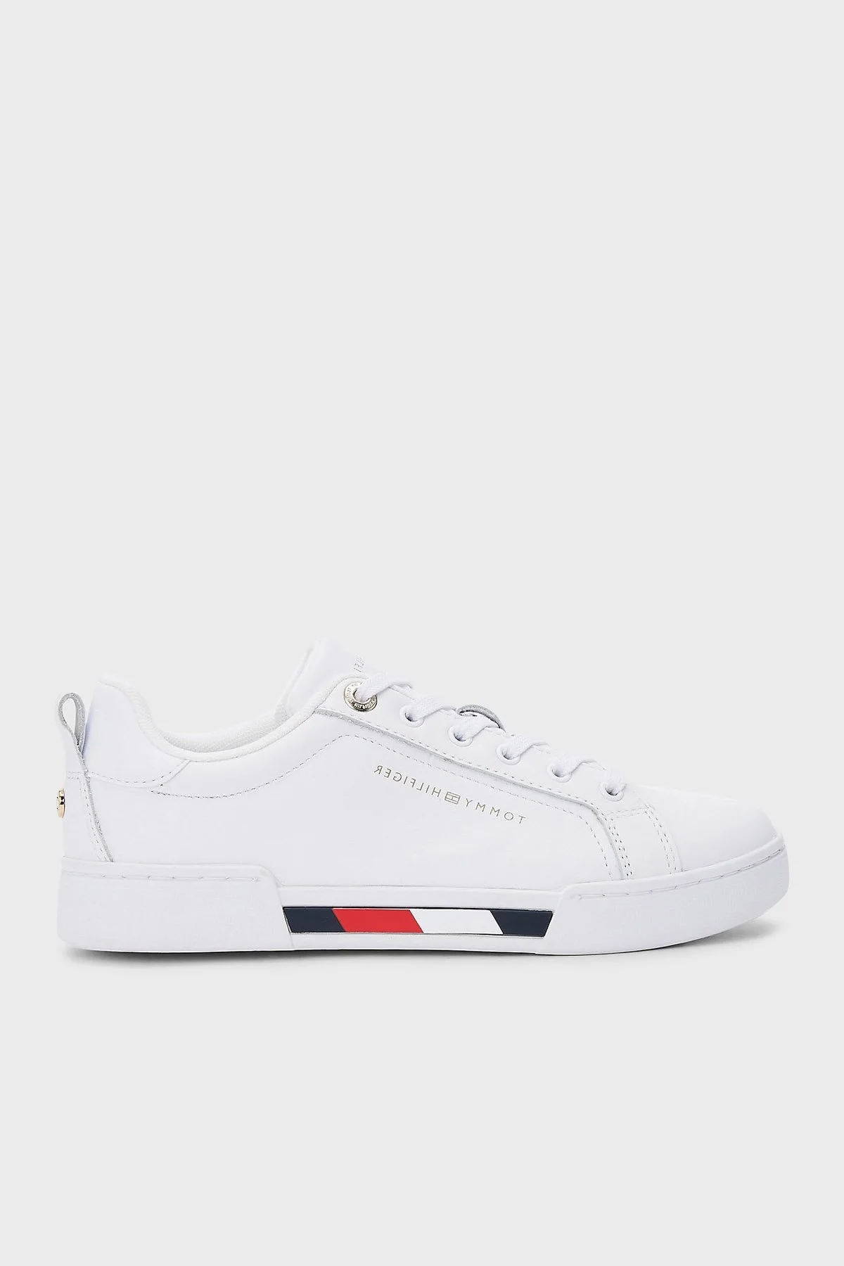Tommy Hilfiger Deri Sneaker Bayan Ayakkabı FW0FW06729 YBR BEYAZ - 1