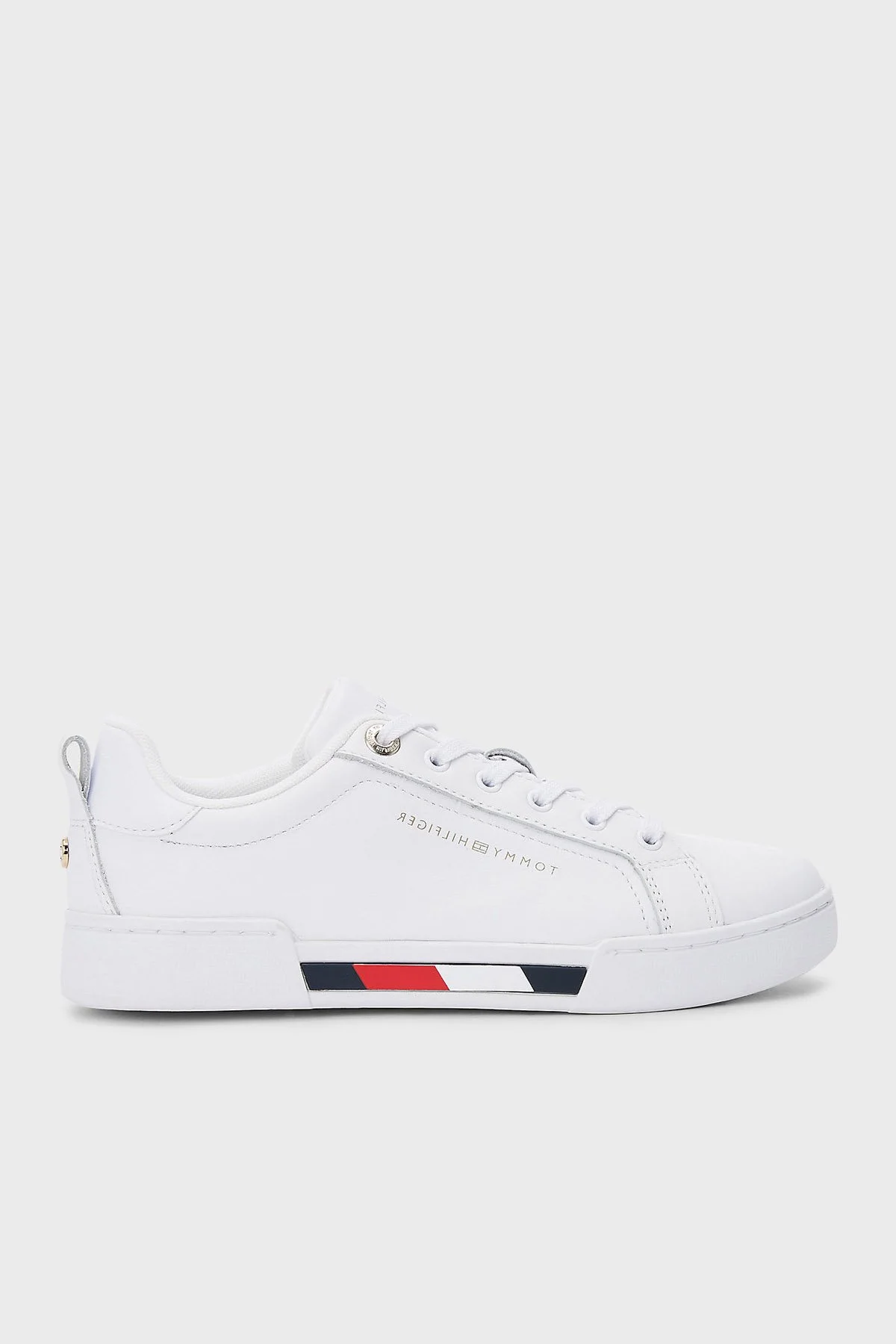 Tommy Hilfiger Deri Sneaker Bayan Ayakkabı FW0FW06729 YBR BEYAZ - 1