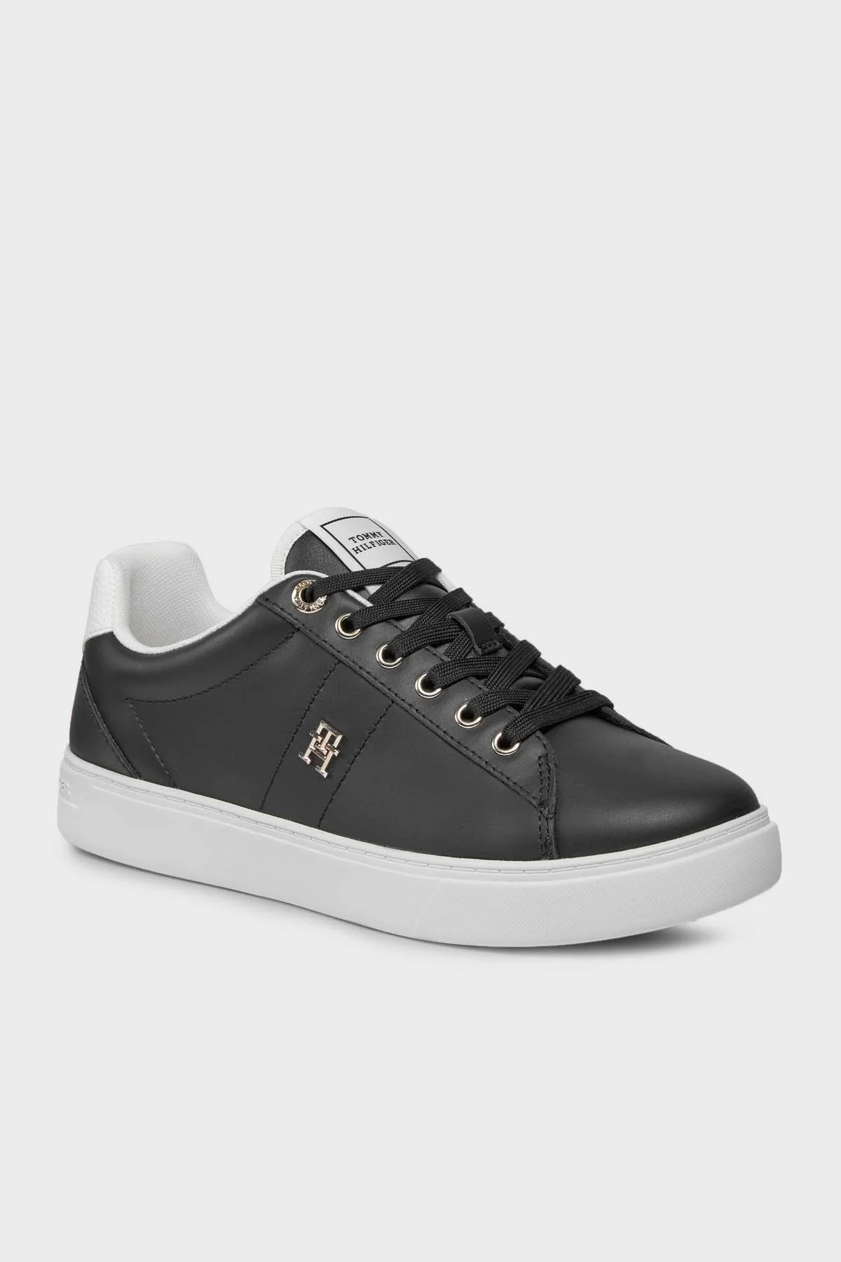 Tommy Hilfiger Deri Sneaker Bayan Ayakkabı FW0FW07685 BDS SİYAH - 3