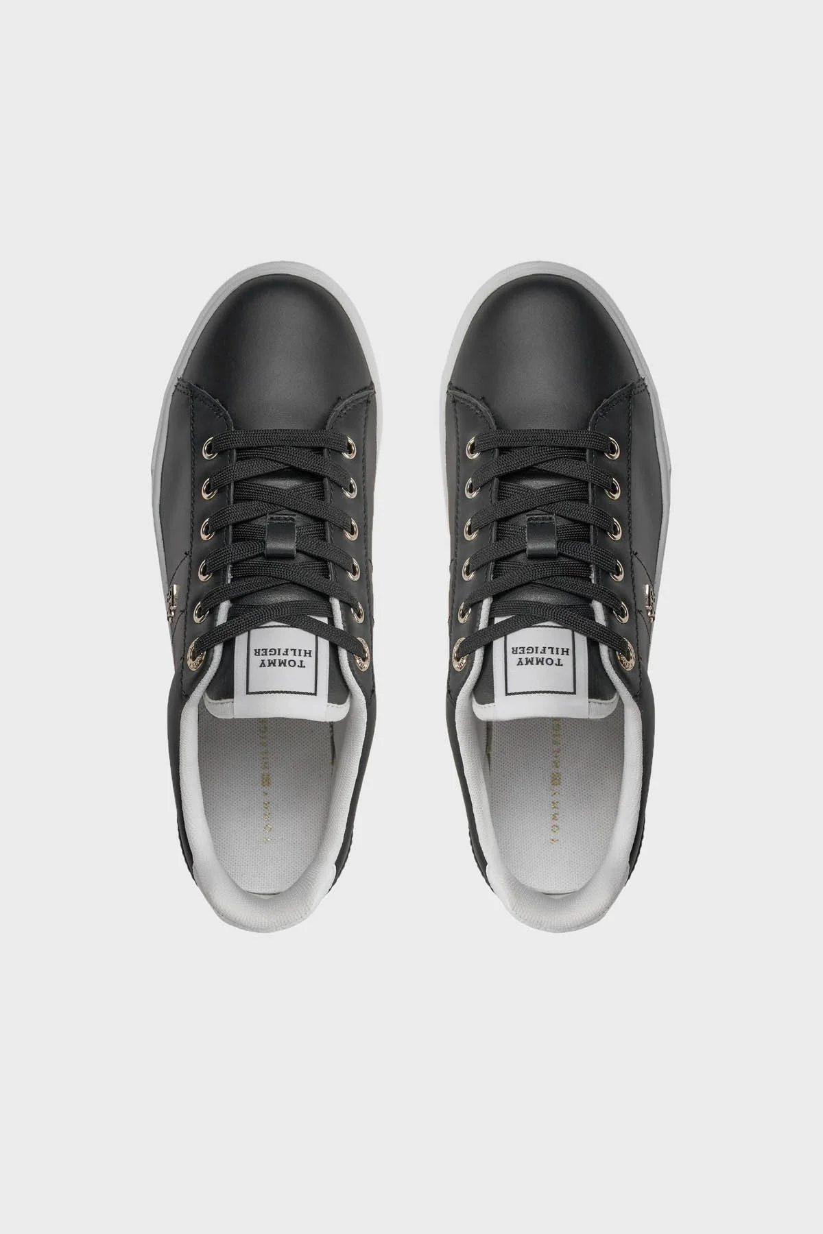Tommy Hilfiger Deri Sneaker Bayan Ayakkabı FW0FW07685 BDS SİYAH - 6