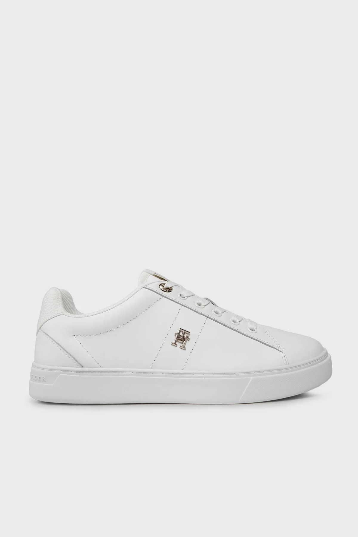 Tommy Hilfiger Deri Sneaker Bayan Ayakkabı FW0FW07685 YBS BEYAZ - 1