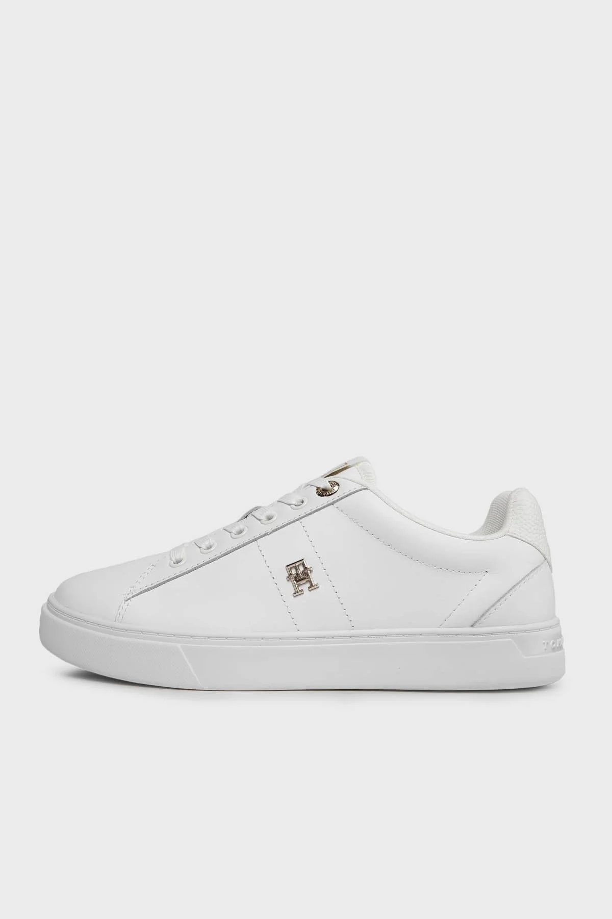 Tommy Hilfiger Deri Sneaker Bayan Ayakkabı FW0FW07685 YBS BEYAZ - 2
