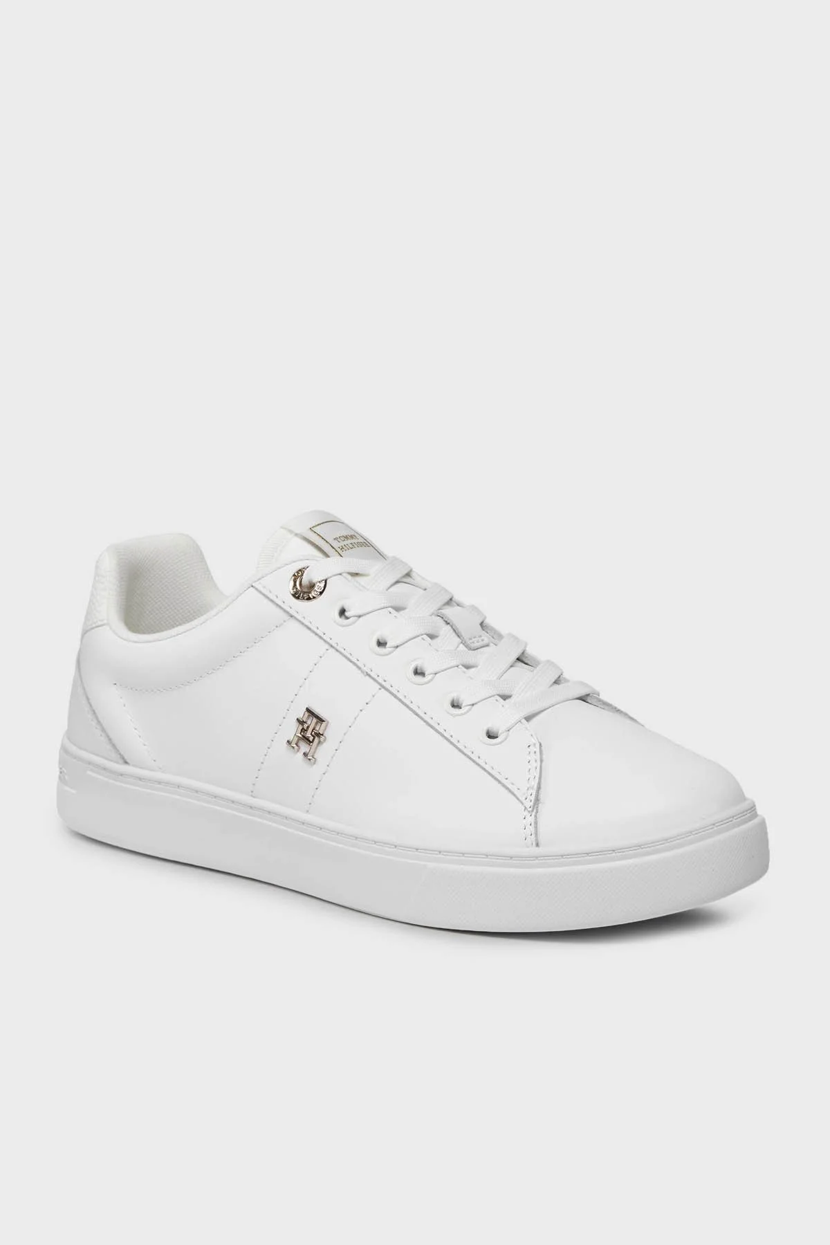 Tommy Hilfiger Deri Sneaker Bayan Ayakkabı FW0FW07685 YBS BEYAZ - 3