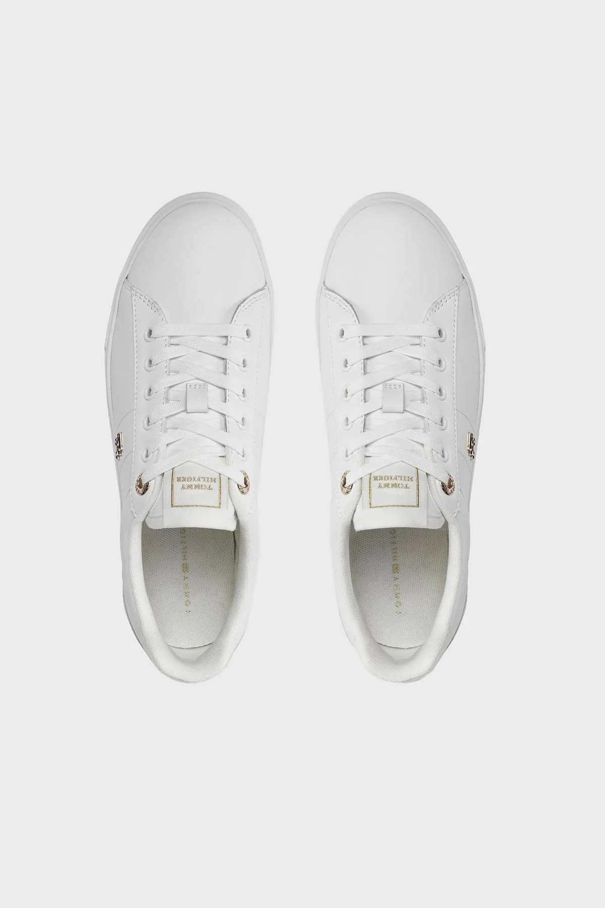 Tommy Hilfiger Deri Sneaker Bayan Ayakkabı FW0FW07685 YBS BEYAZ - 6