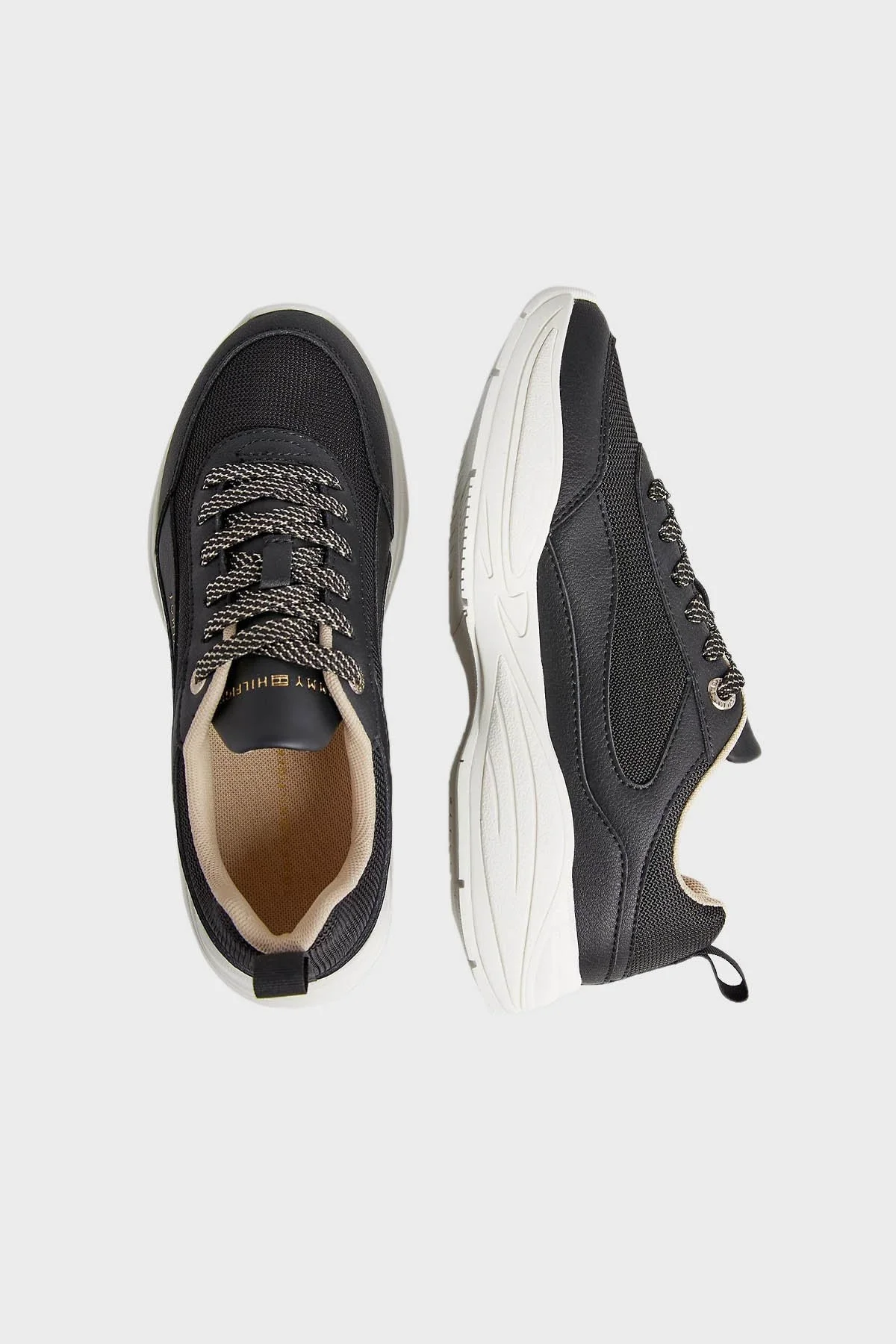 Tommy Hilfiger Deri Sneaker Bayan Ayakkabı FW0FW07708 BDS SİYAH - 4