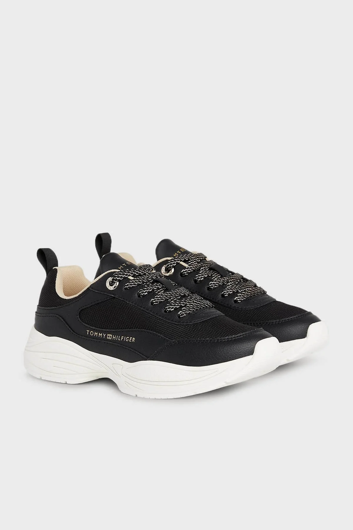 Tommy Hilfiger Deri Sneaker Bayan Ayakkabı FW0FW07708 BDS SİYAH - 5