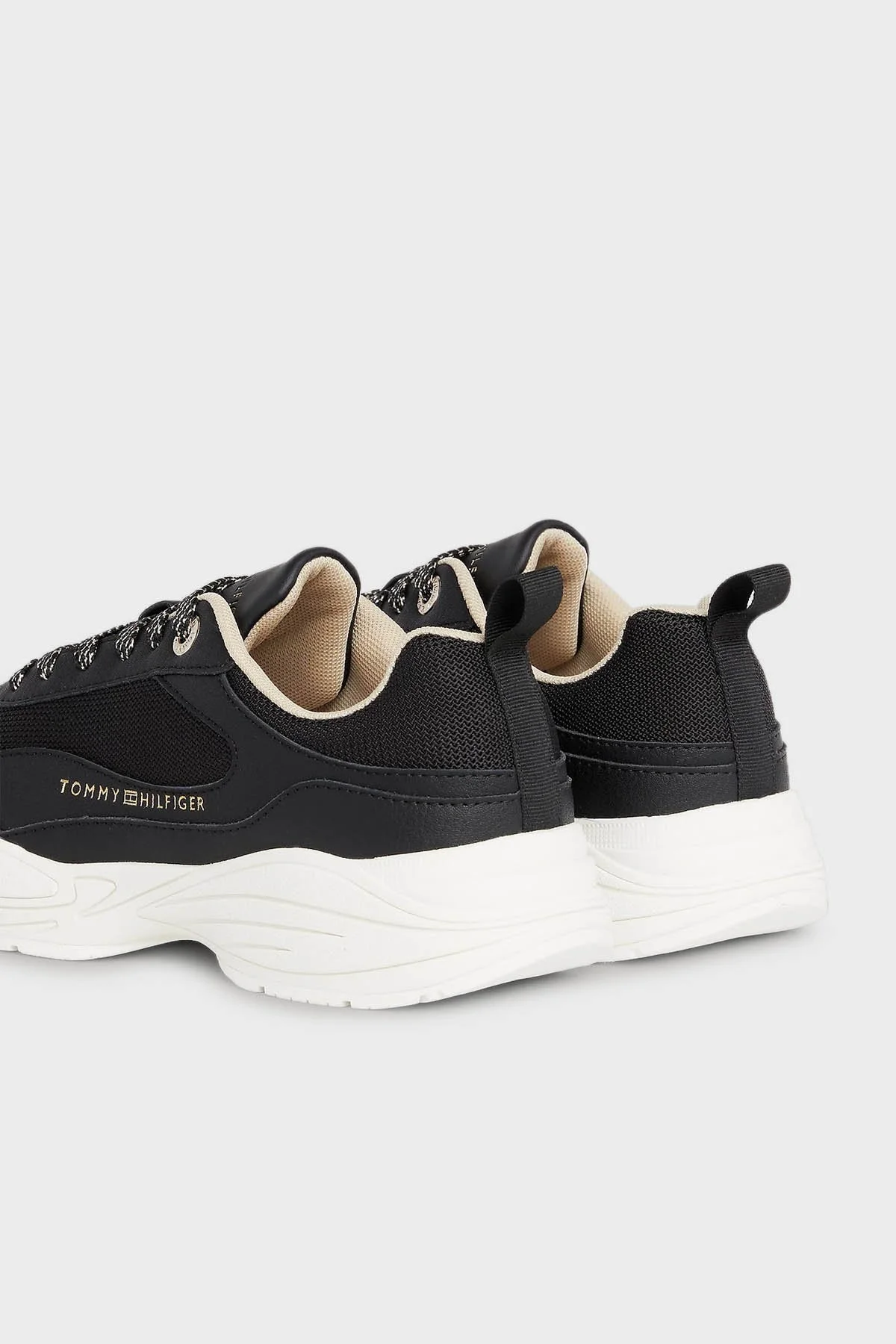 Tommy Hilfiger Deri Sneaker Bayan Ayakkabı FW0FW07708 BDS SİYAH - 6
