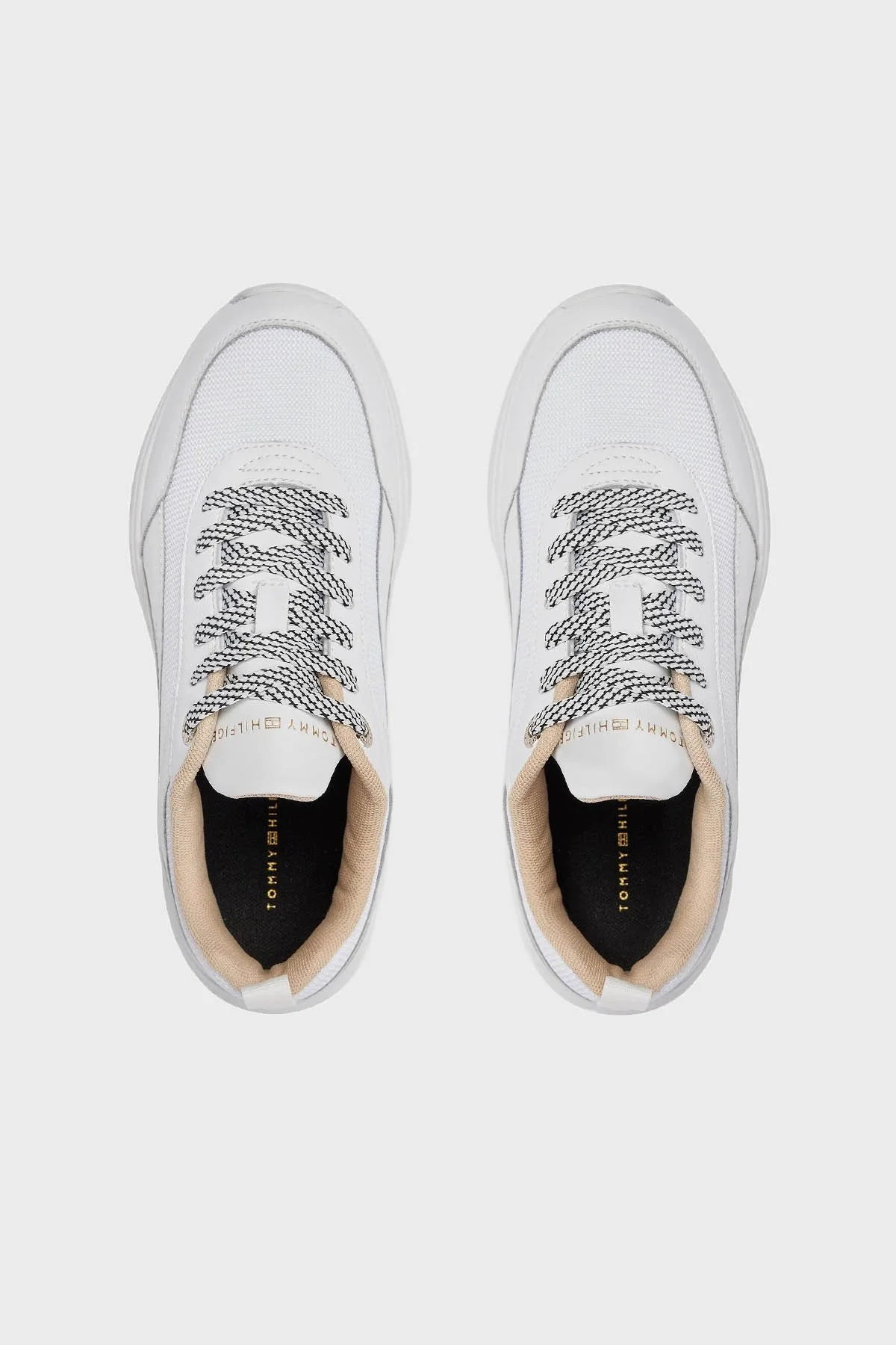 Tommy Hilfiger Deri Sneaker Bayan Ayakkabı FW0FW07708 YBS BEYAZ - 6