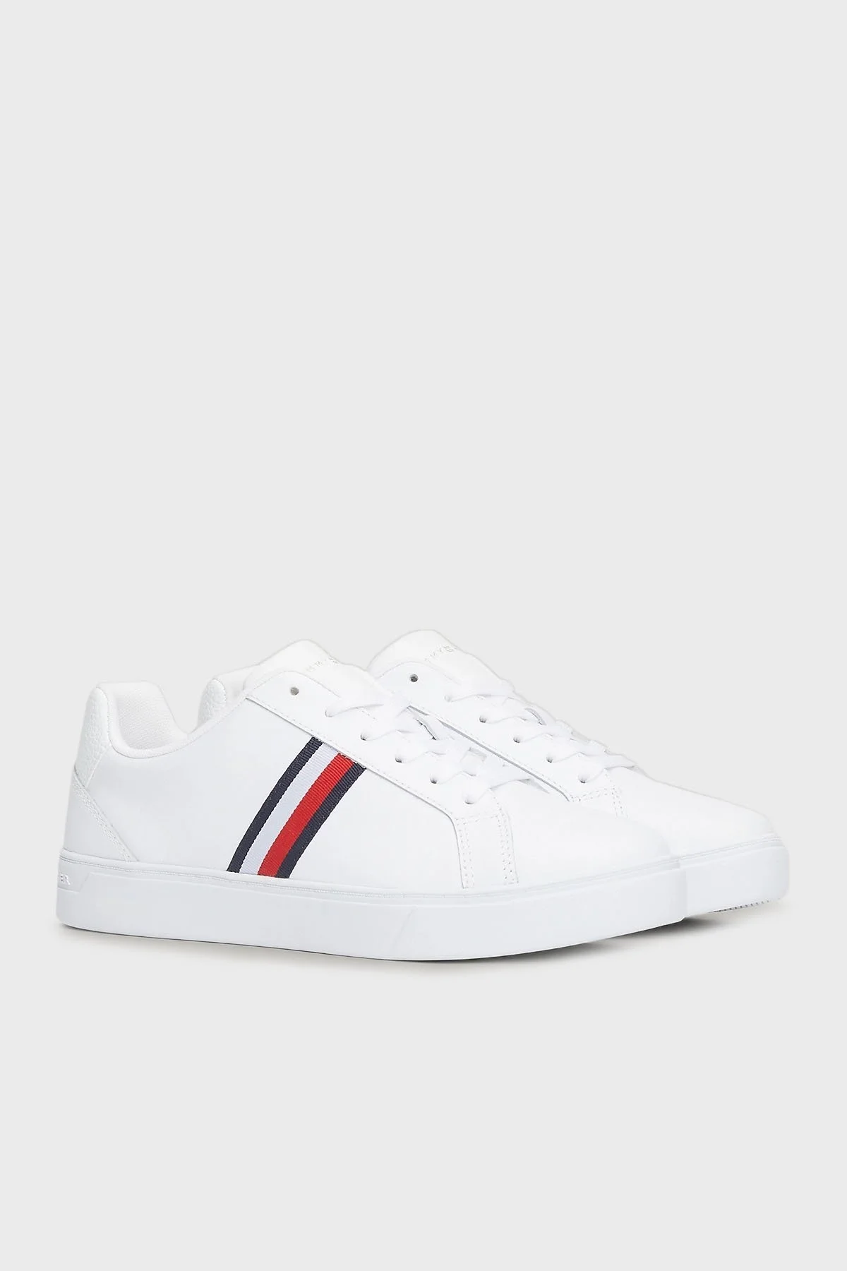 Tommy Hilfiger Deri Sneaker Bayan Ayakkabı FW0FW07779 YBS BEYAZ - 2