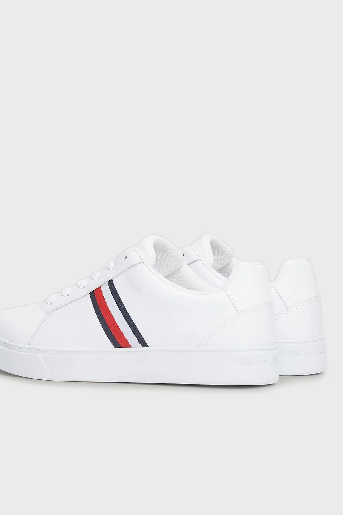 Tommy Hilfiger Deri Sneaker Bayan Ayakkabı FW0FW07779 YBS BEYAZ - 3