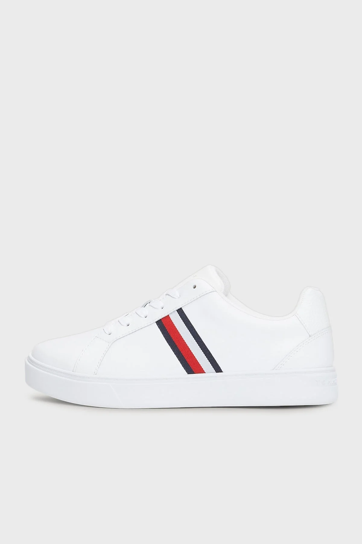 Tommy Hilfiger Deri Sneaker Bayan Ayakkabı FW0FW07779 YBS BEYAZ - 5