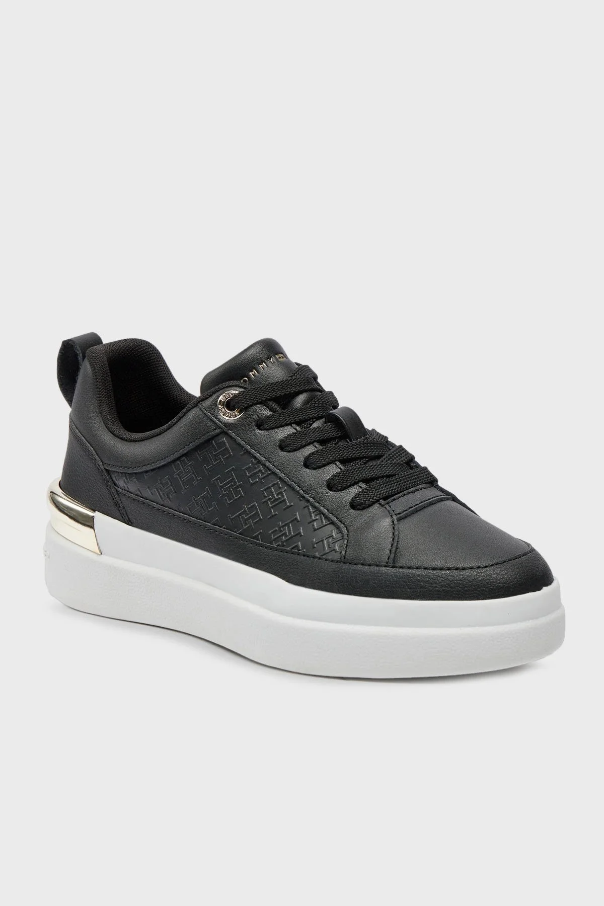 Tommy Hilfiger Deri Sneaker Bayan Ayakkabı FW0FW07808 BDS SİYAH - 2