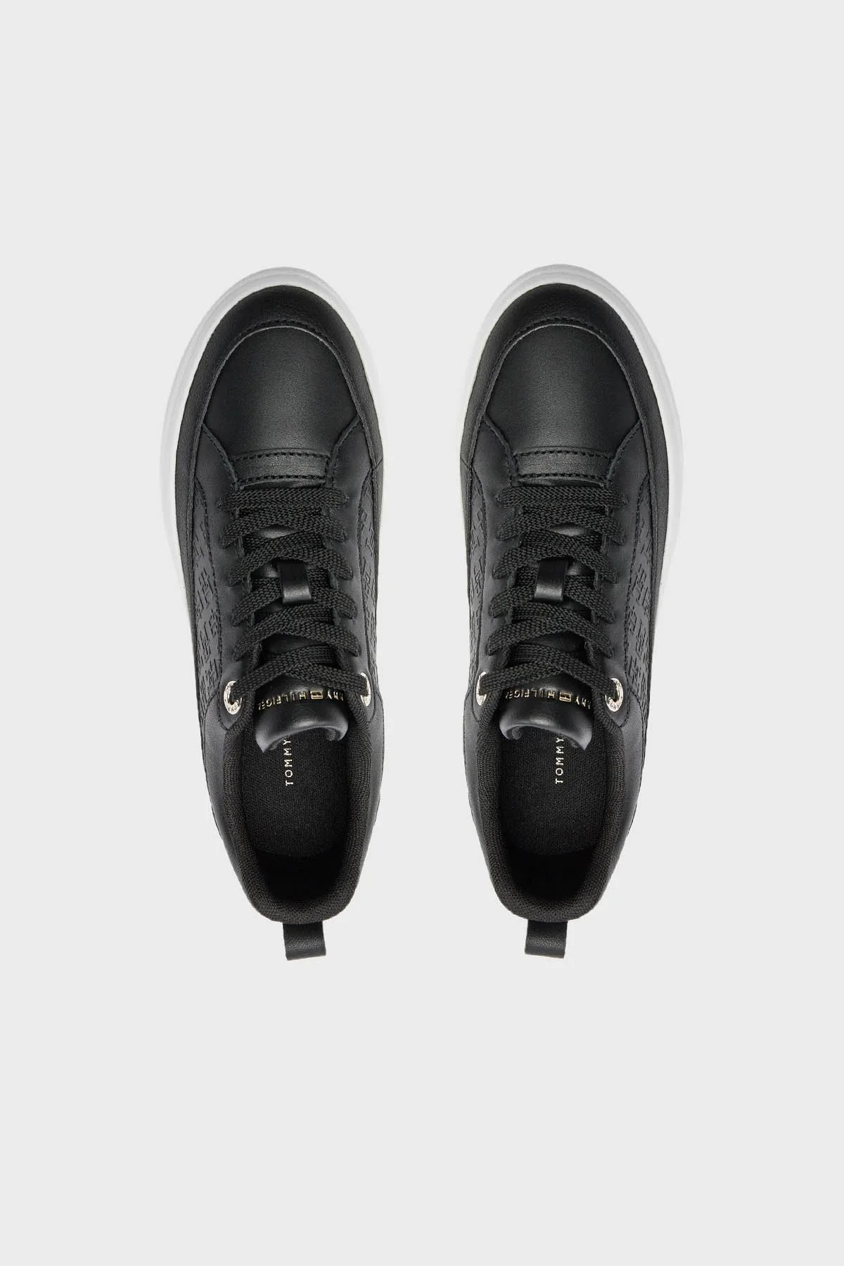 Tommy Hilfiger Deri Sneaker Bayan Ayakkabı FW0FW07808 BDS SİYAH - 5