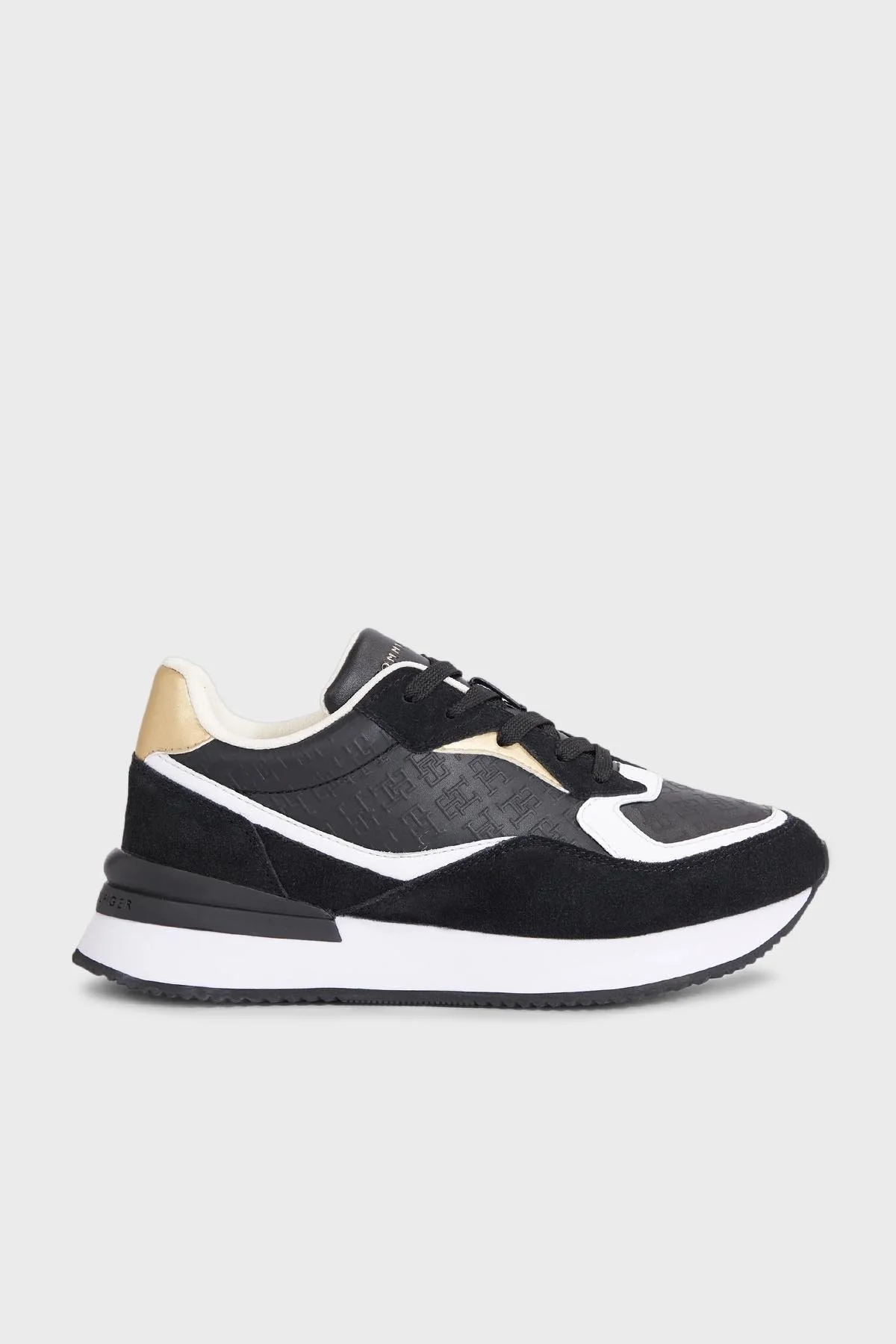 Tommy Hilfiger Deri Sneaker Bayan Ayakkabı FW0FW07816 BDS SİYAH - 1