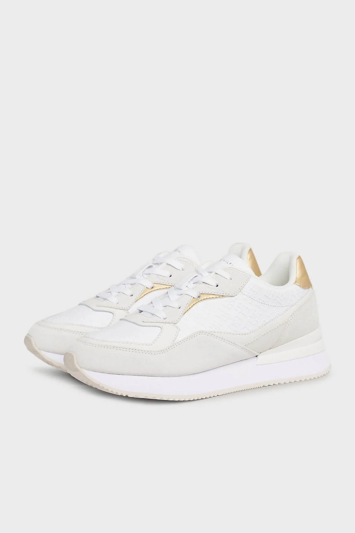 Tommy Hilfiger Deri Sneaker Bayan Ayakkabı FW0FW07816 YBS BEYAZ - 11