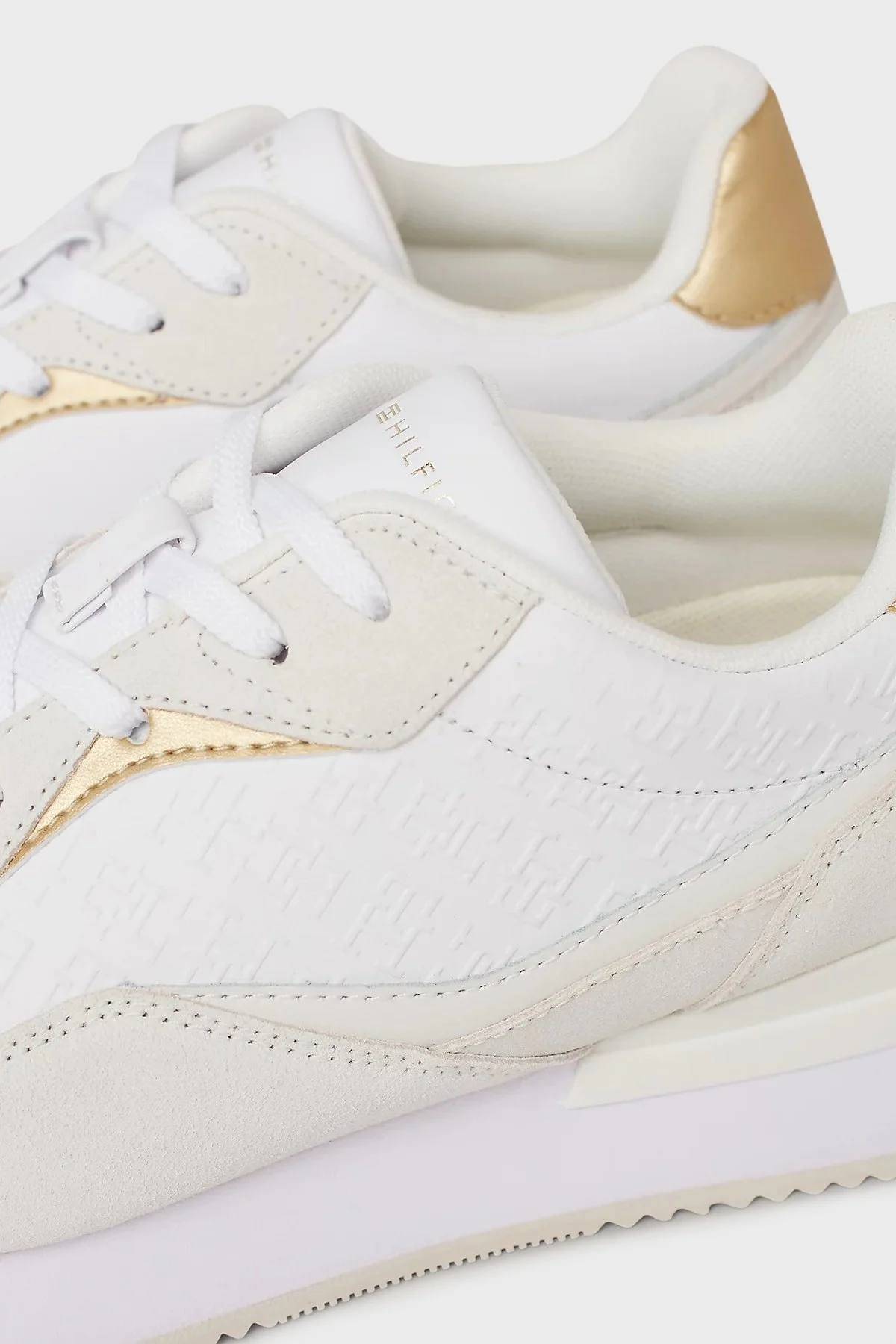 Tommy Hilfiger Deri Sneaker Bayan Ayakkabı FW0FW07816 YBS BEYAZ - 15