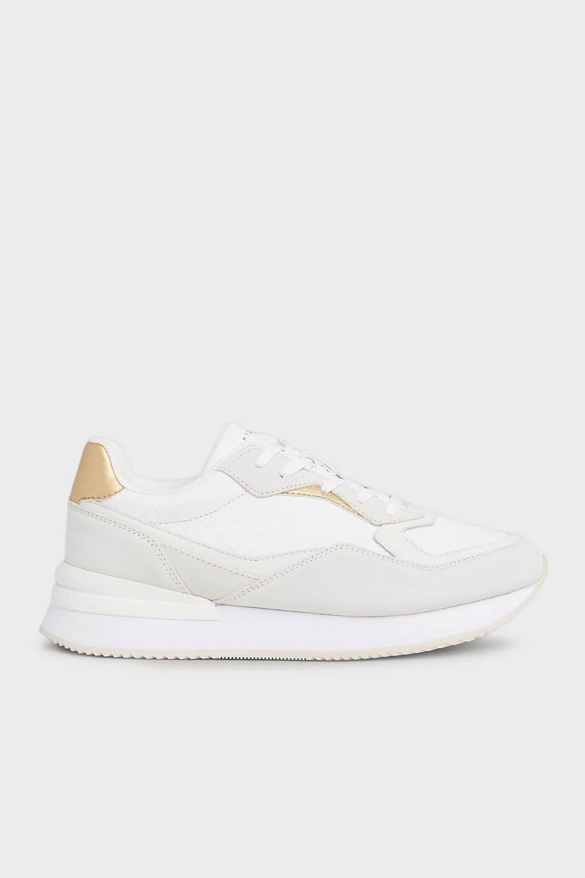 Tommy Hilfiger Deri Sneaker Kadın Ayakkabı FW0FW07816 YBS BEYAZ - 1