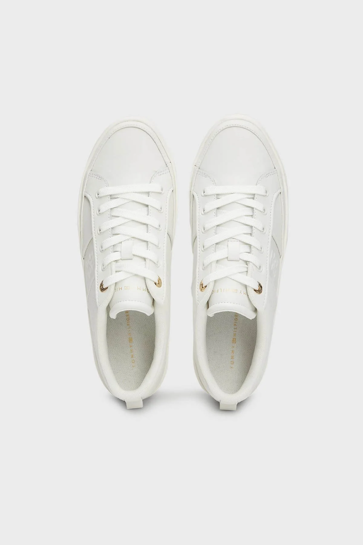 Tommy Hilfiger Deri Sneaker Bayan Ayakkabı FW0FW07945 YBL BEYAZ - 4