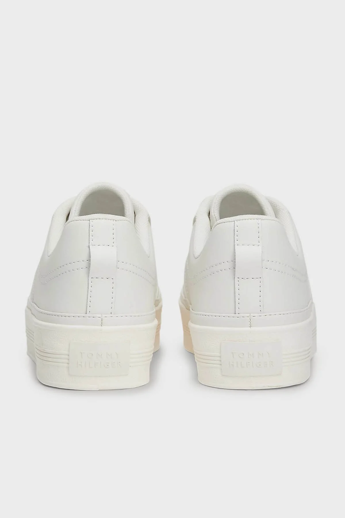 Tommy Hilfiger Deri Sneaker Bayan Ayakkabı FW0FW07945 YBL BEYAZ - 5
