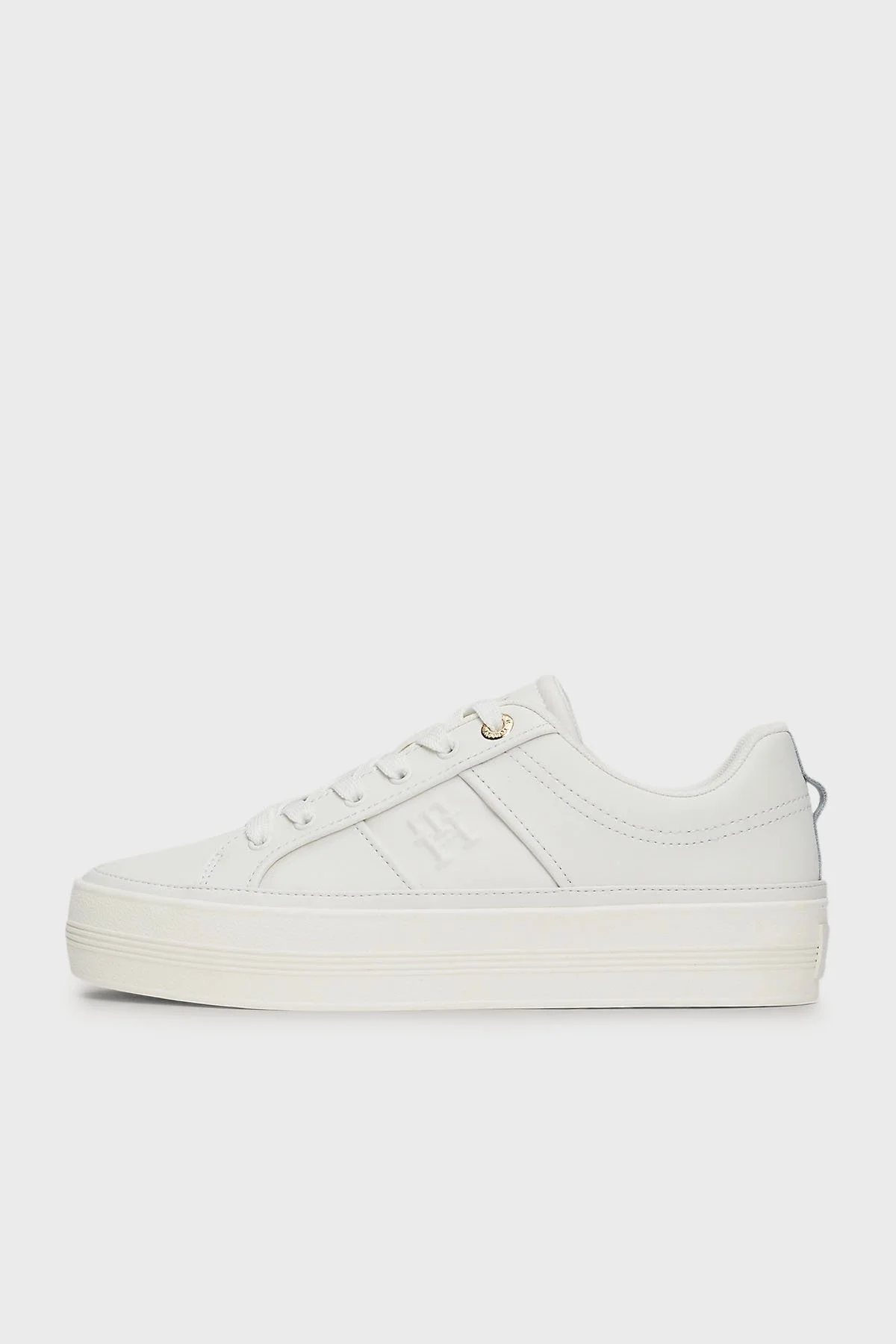 Tommy Hilfiger Deri Sneaker Bayan Ayakkabı FW0FW07945 YBL BEYAZ - 7