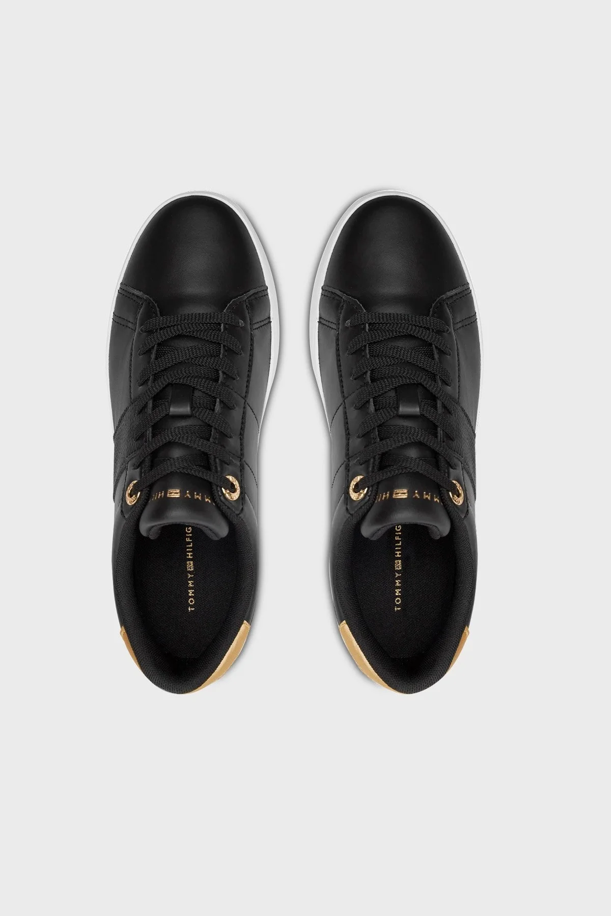 Tommy Hilfiger Deri Sneaker Bayan Ayakkabı FW0FW07998 BDS SİYAH - 5
