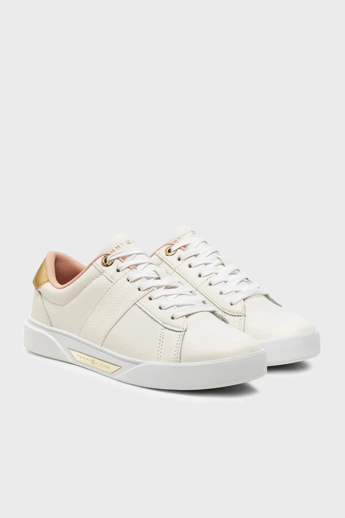 Tommy Hilfiger Deri Sneaker Bayan Ayakkabı FW0FW07998 YBH BEYAZ - 2