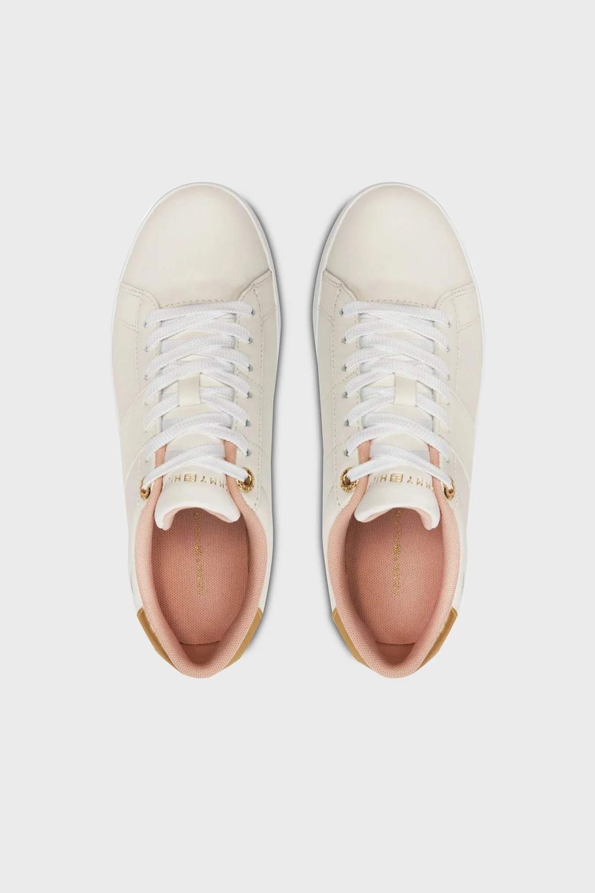 Tommy Hilfiger Deri Sneaker Bayan Ayakkabı FW0FW07998 YBH BEYAZ - 5