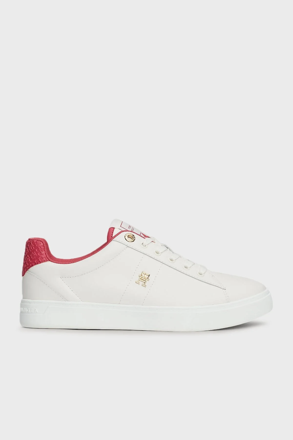 Tommy Hilfiger Deri Sneaker Bayan Ayakkabı FW0FW07999 0GA BEJ - 1