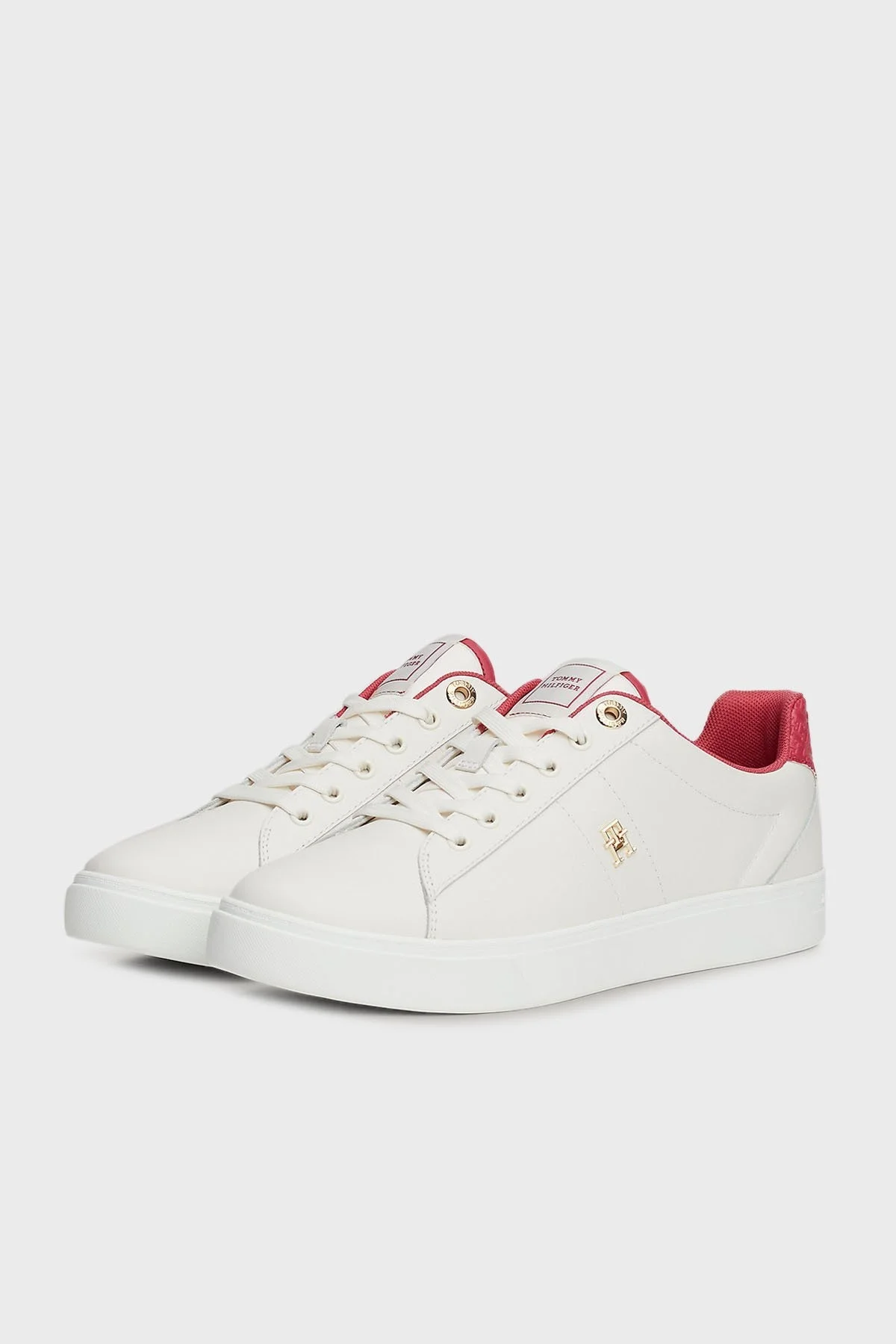 Tommy Hilfiger Deri Sneaker Bayan Ayakkabı FW0FW07999 0GA BEJ - 4