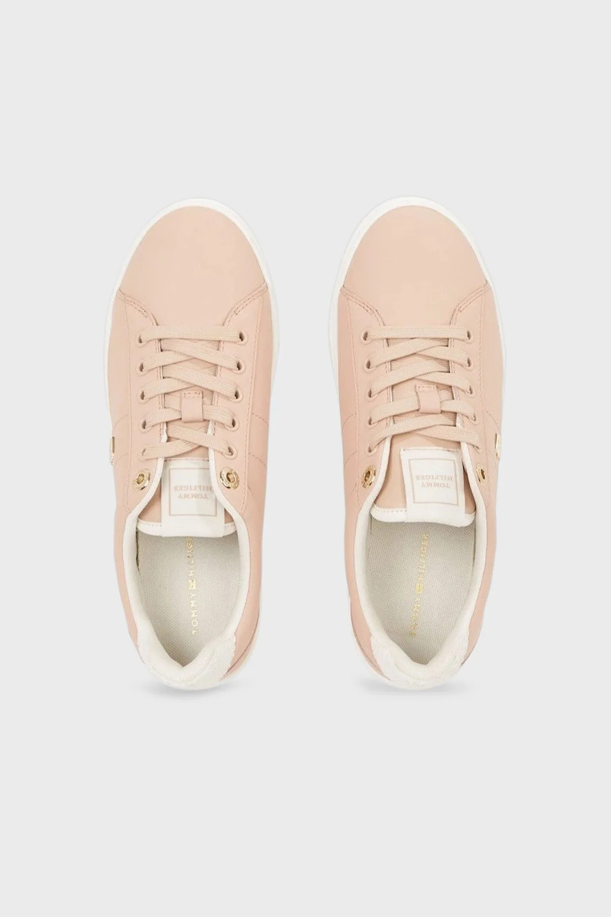 Tommy Hilfiger Deri Sneaker Kadın Ayakkabı FW0FW07999 TRY PEMBE - 4