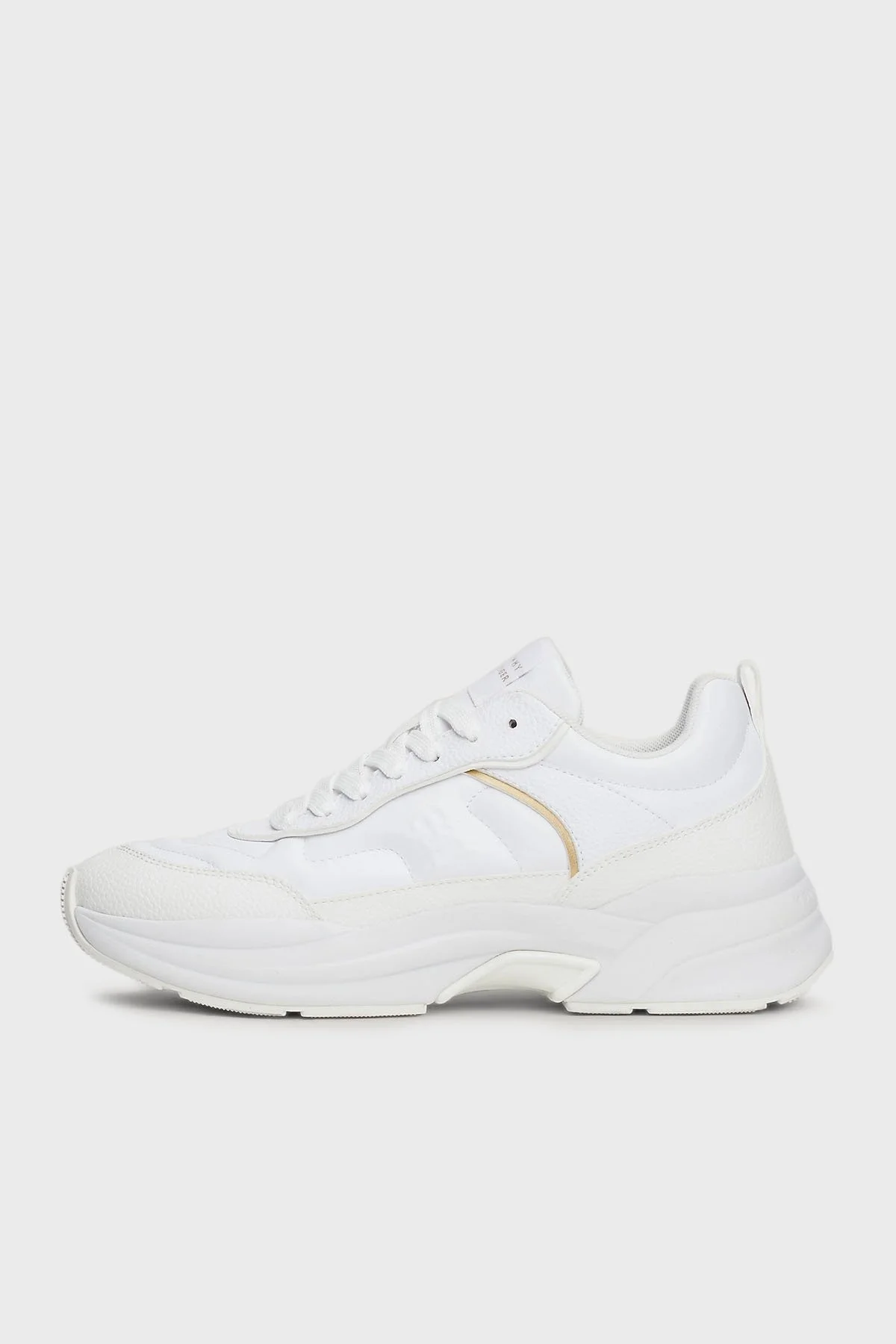 Tommy Hilfiger Deri Sneaker Bayan Ayakkabı FW0FW08346 YBS BEYAZ - 11