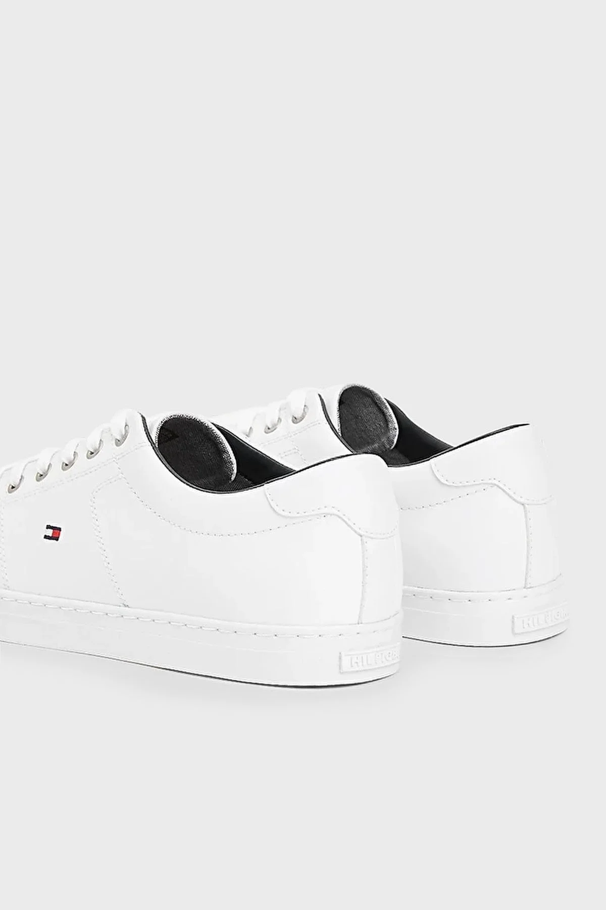 Tommy Hilfiger Deri Sneaker Erkek Ayakkabı FM0FM02157 100 BEYAZ - 4