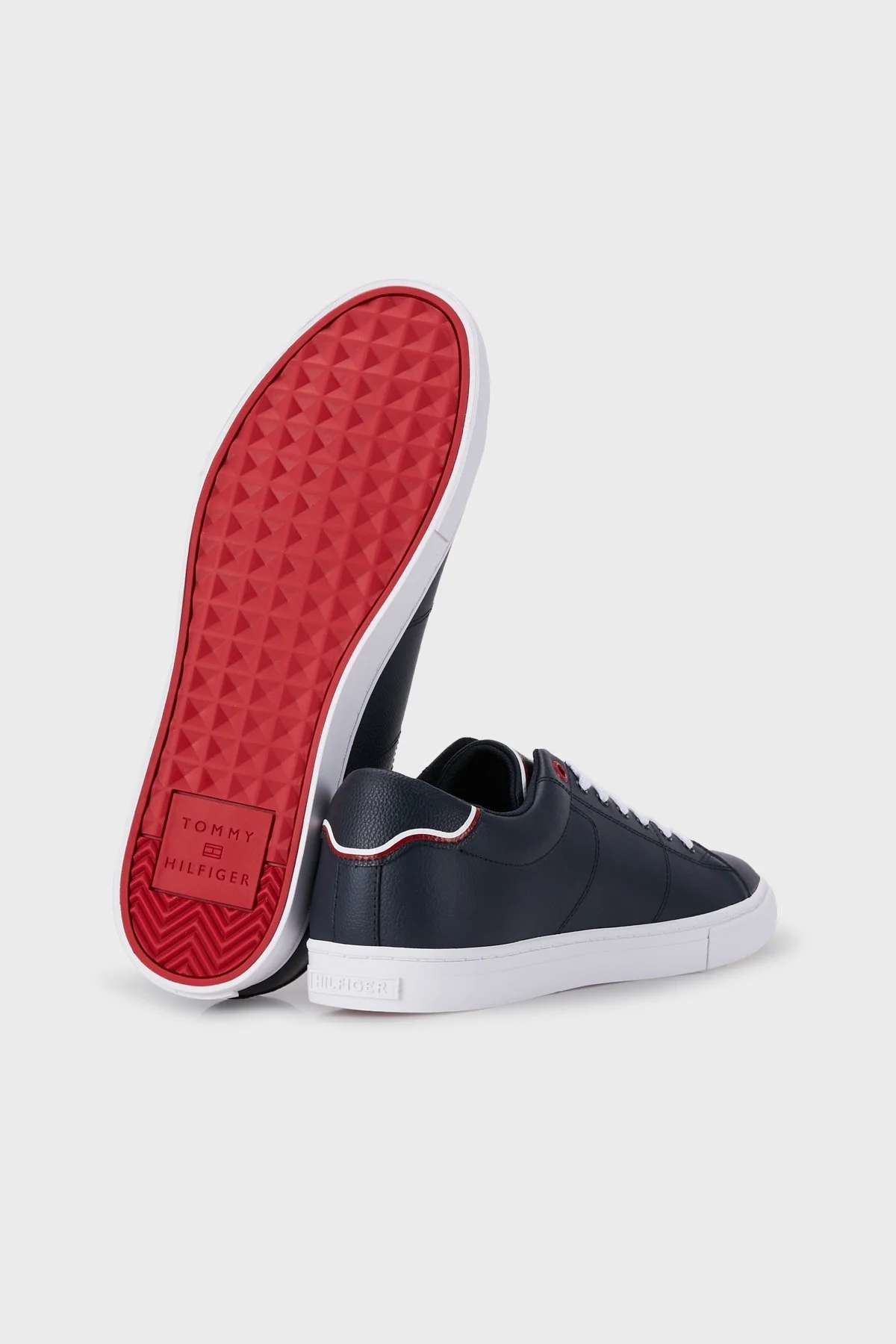 Tommy Hilfiger Deri Sneaker Erkek Ayakkabı FM0FM03739 DW5 LACİVERT - 4