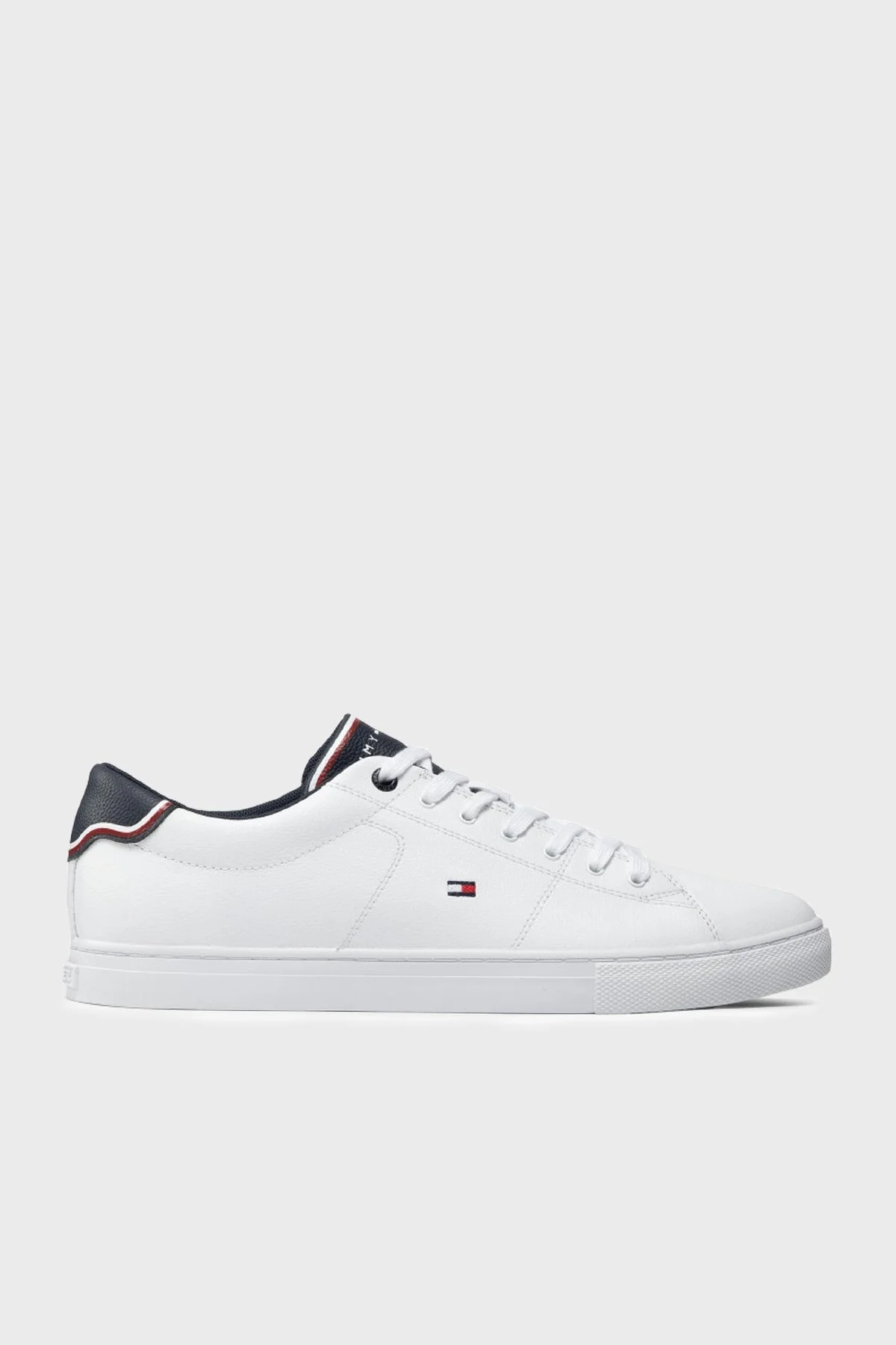 Tommy Hilfiger Deri Sneaker Erkek Ayakkabı FM0FM03739 YBR BEYAZ - 1
