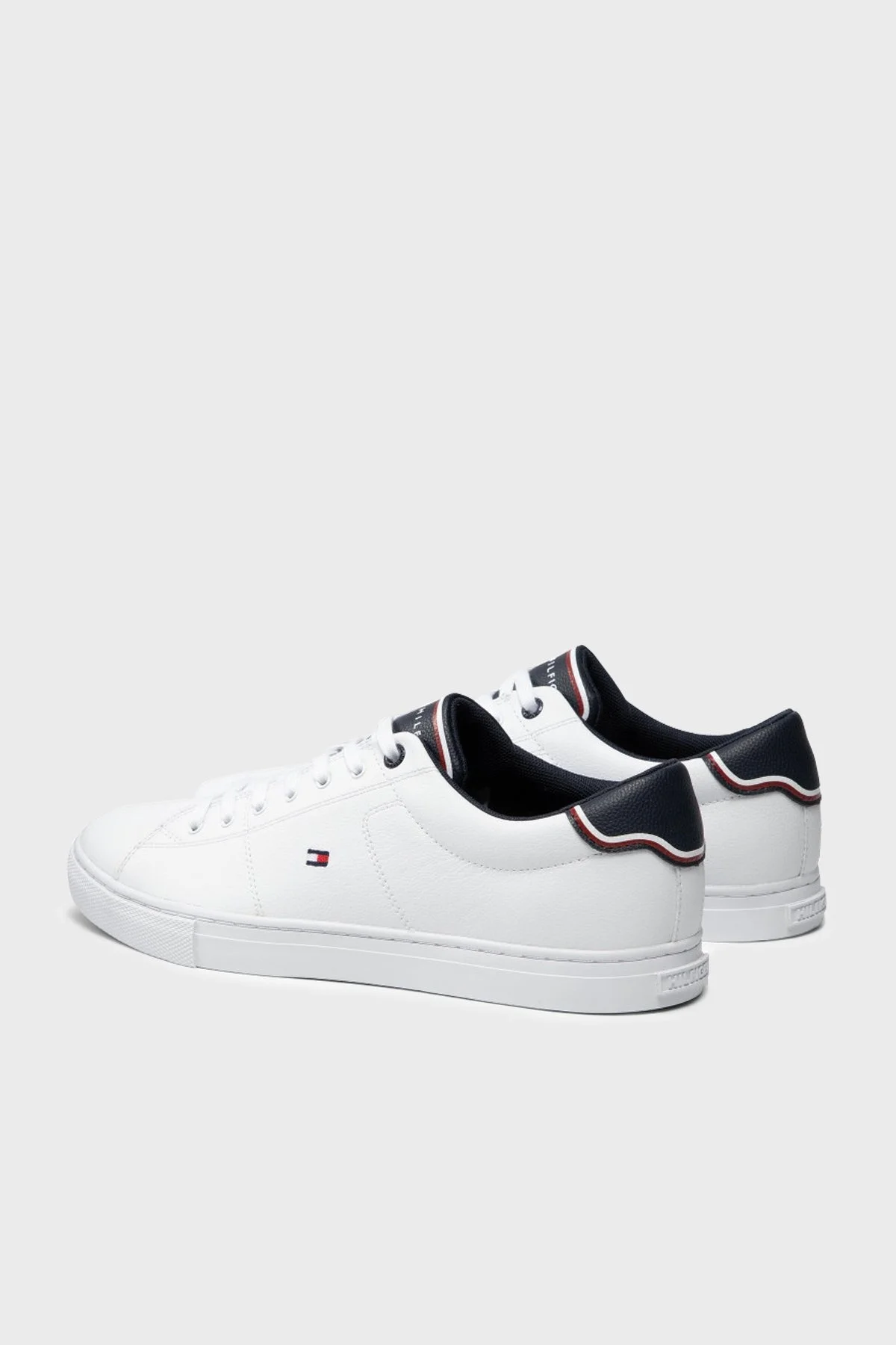 Tommy Hilfiger Deri Sneaker Erkek Ayakkabı FM0FM03739 YBR BEYAZ - 4