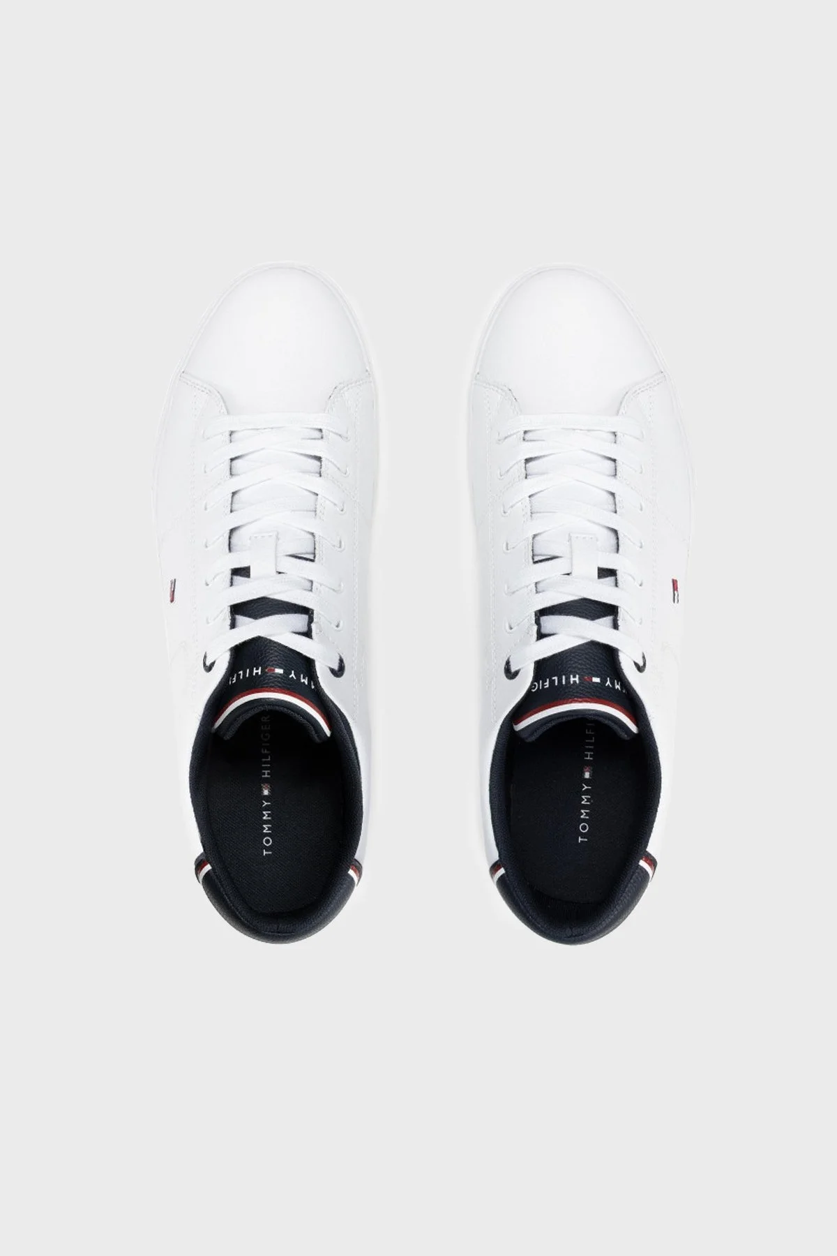 Tommy Hilfiger Deri Sneaker Erkek Ayakkabı FM0FM03739 YBR BEYAZ - 6