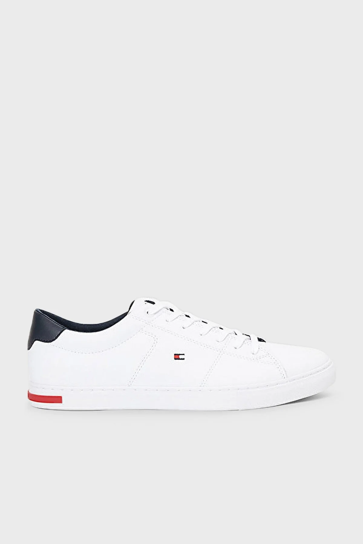 Tommy Hilfiger Deri Sneaker Erkek Ayakkabı FM0FM04047 YBR BEYAZ - 1