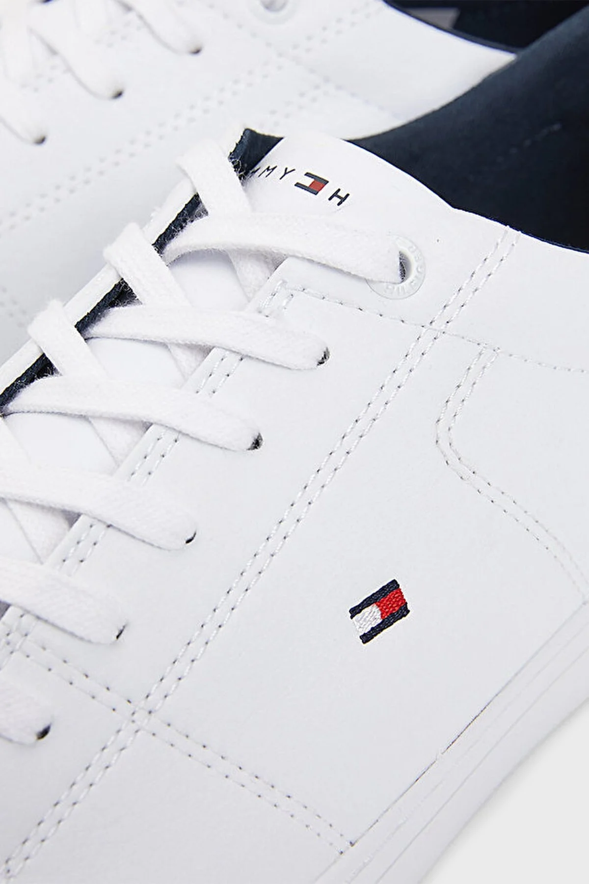 Tommy Hilfiger Deri Sneaker Erkek Ayakkabı FM0FM04047 YBR BEYAZ - 3