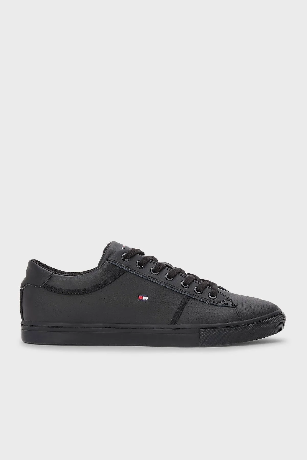 Tommy Hilfiger Deri Sneaker Erkek Ayakkabı FM0FM04166 BDS SİYAH - 1