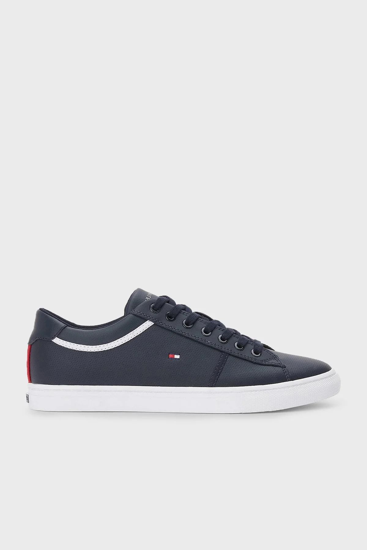 Tommy Hilfiger Deri Sneaker Erkek Ayakkabı FM0FM04166 DW5 LACİVERT - 1