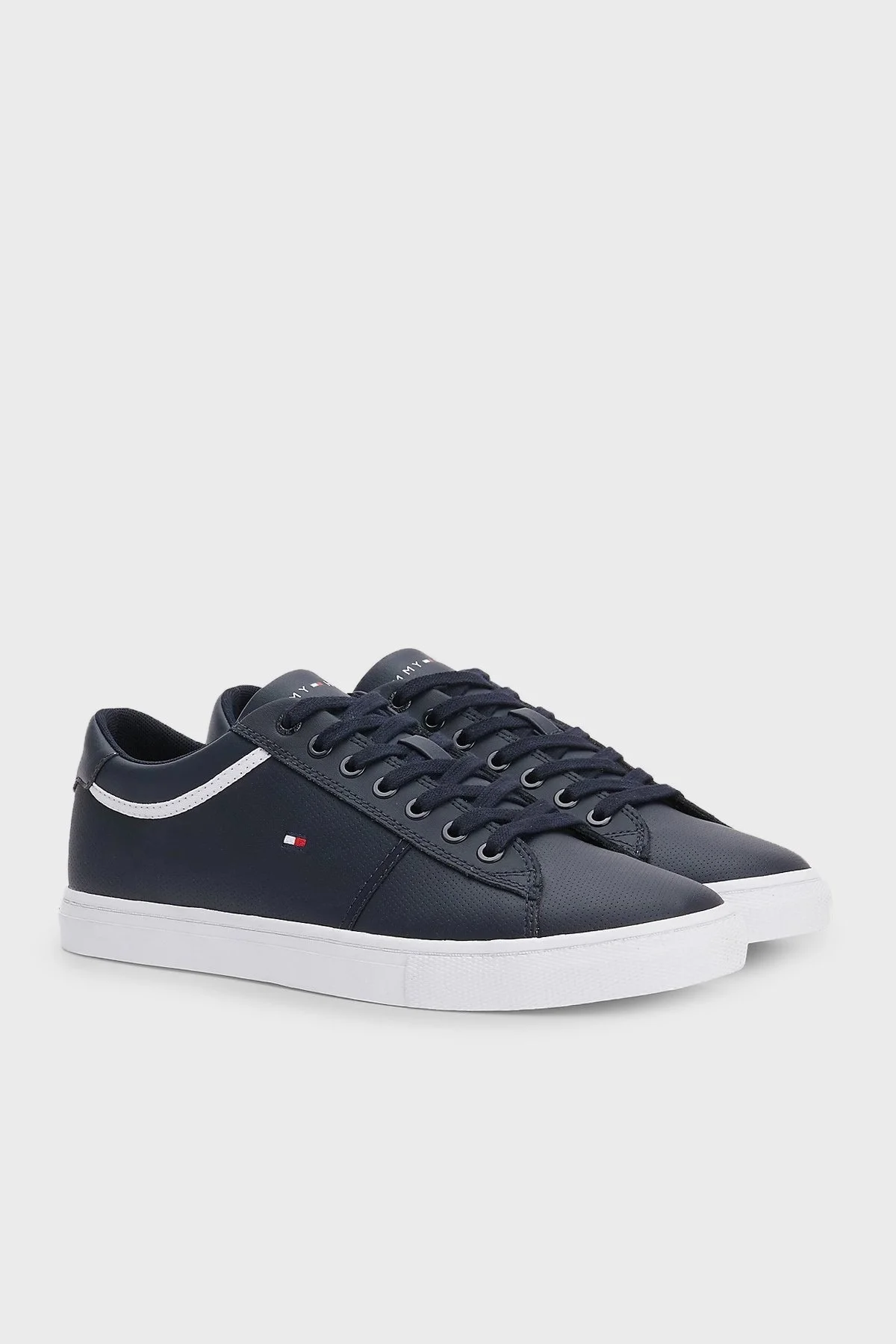 Tommy Hilfiger Deri Sneaker Erkek Ayakkabı FM0FM04166 DW5 LACİVERT - 2