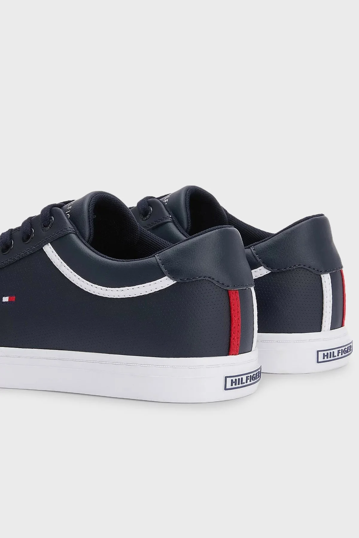 Tommy Hilfiger Deri Sneaker Erkek Ayakkabı FM0FM04166 DW5 LACİVERT - 4